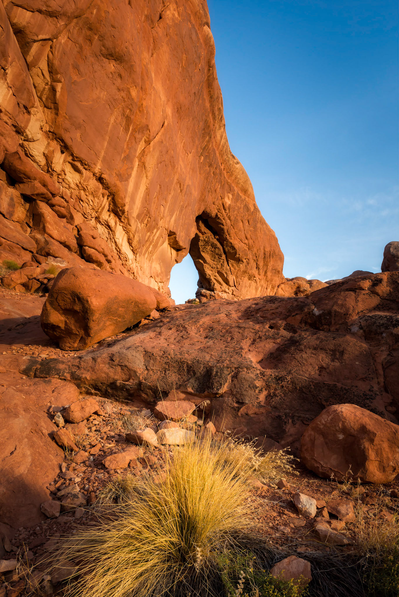 Sun sets on the North Window Arch
