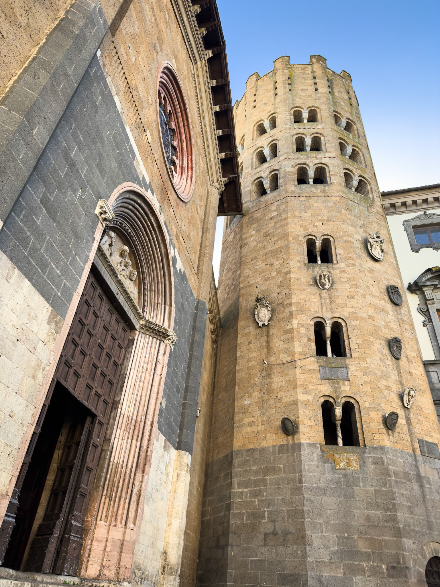Mid Evil Church &amp; Bell Tower in Orvieto