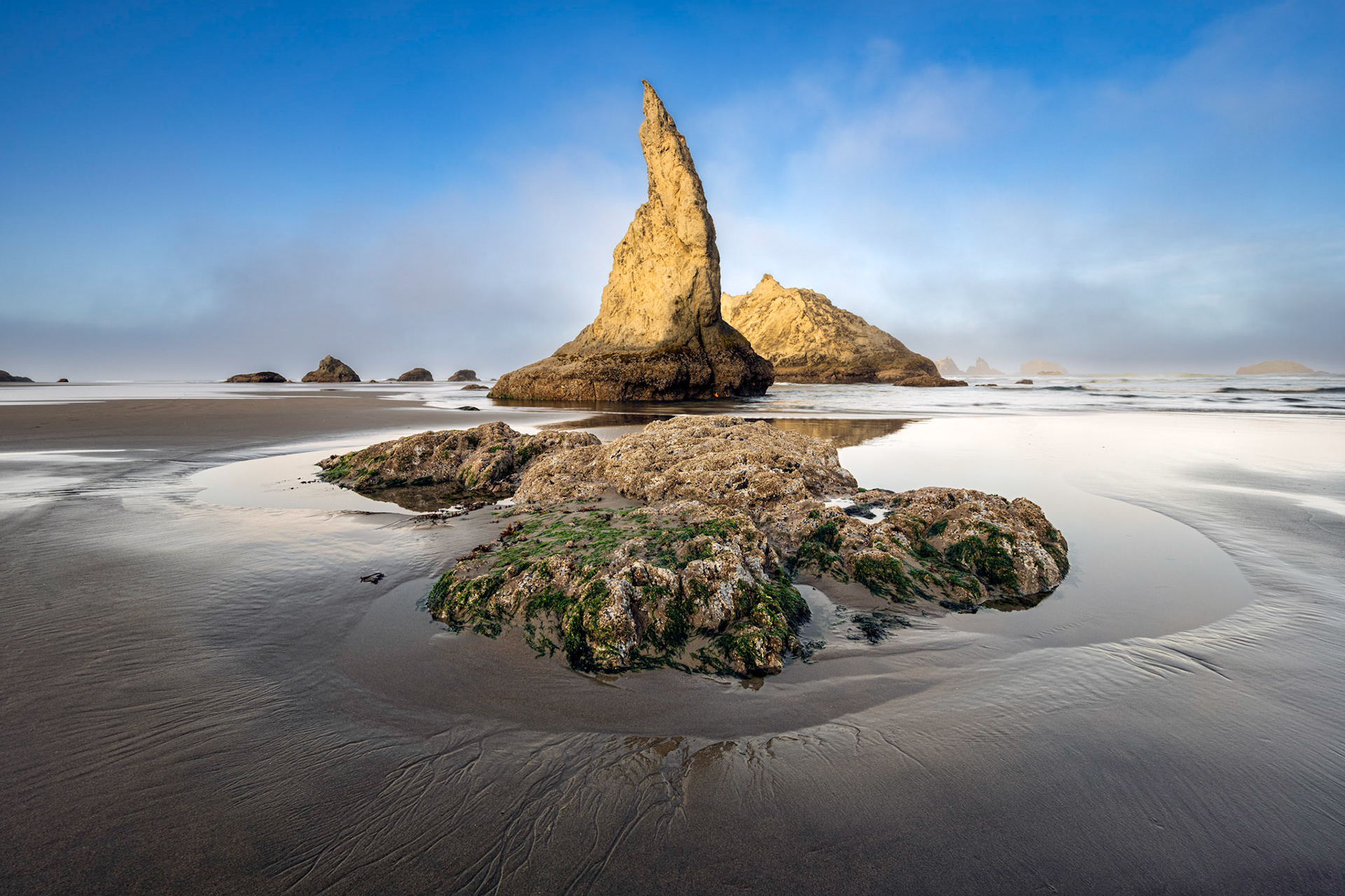 Morning light paints the Wizards Hat