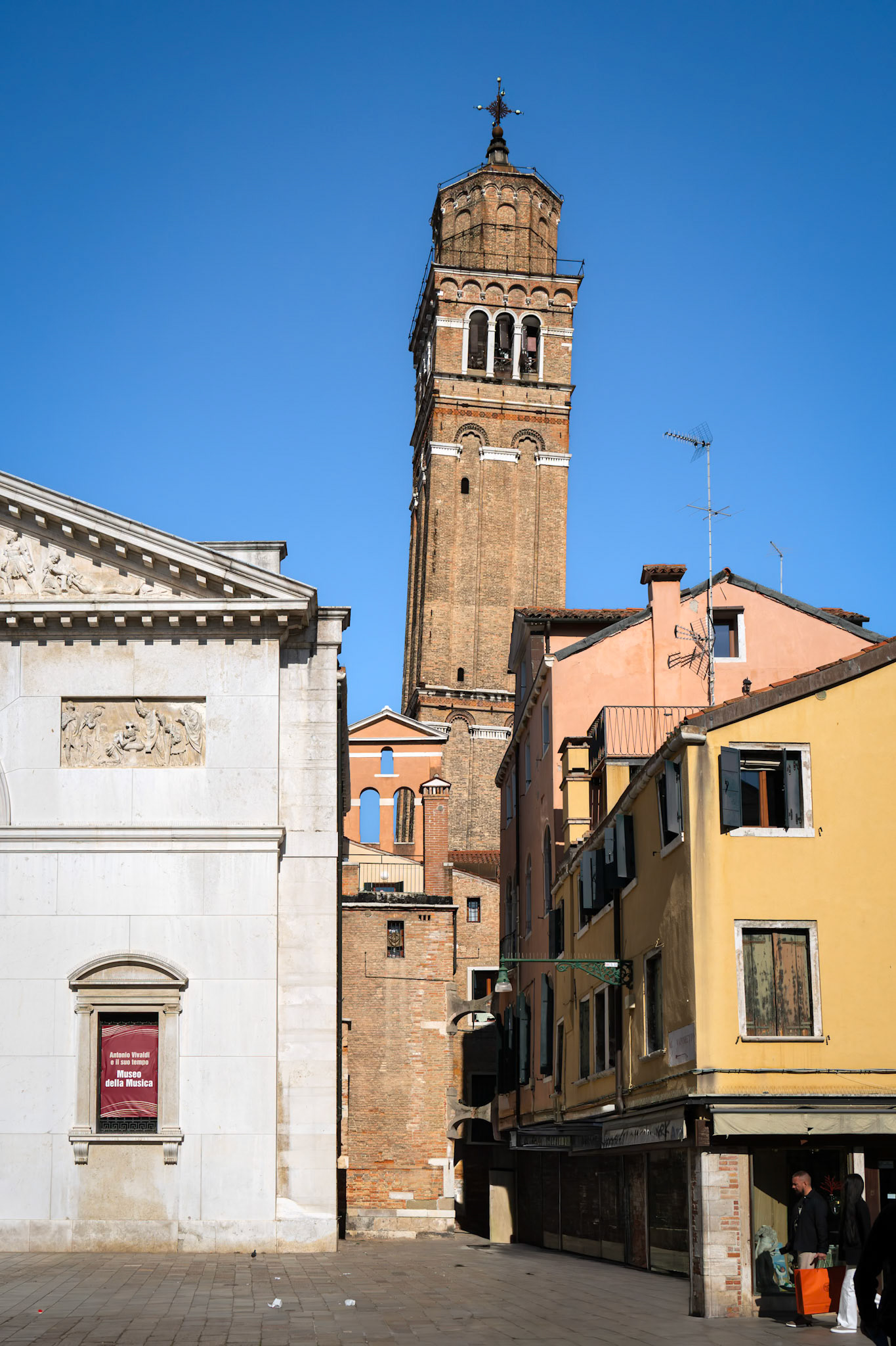 Tower of Santo Stefano in Venice built in 1544