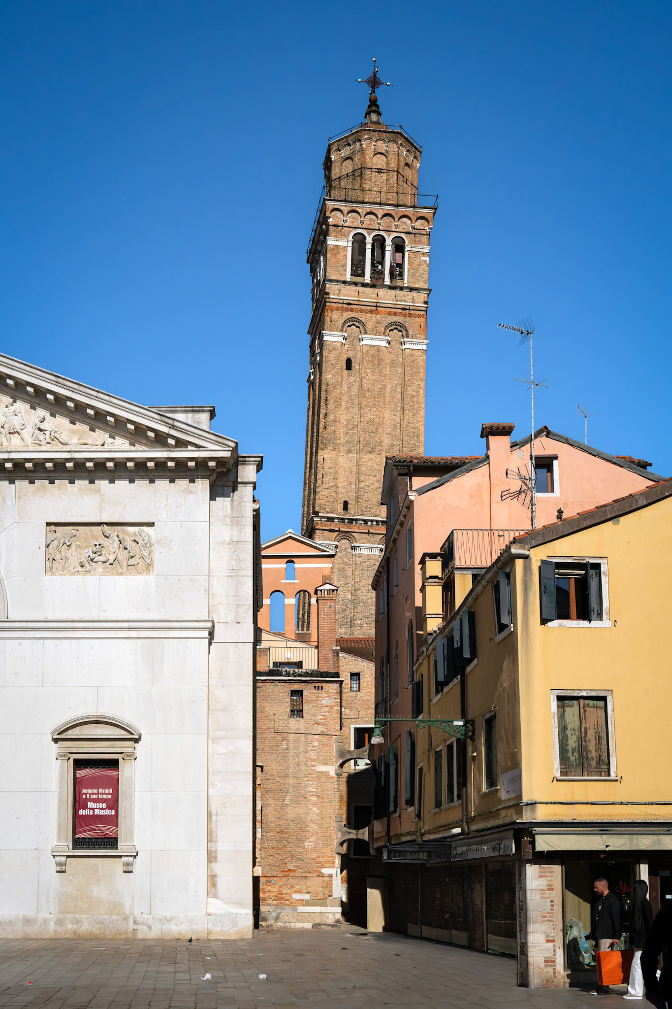 Tower of Santo Stefano in Venice built in 1544