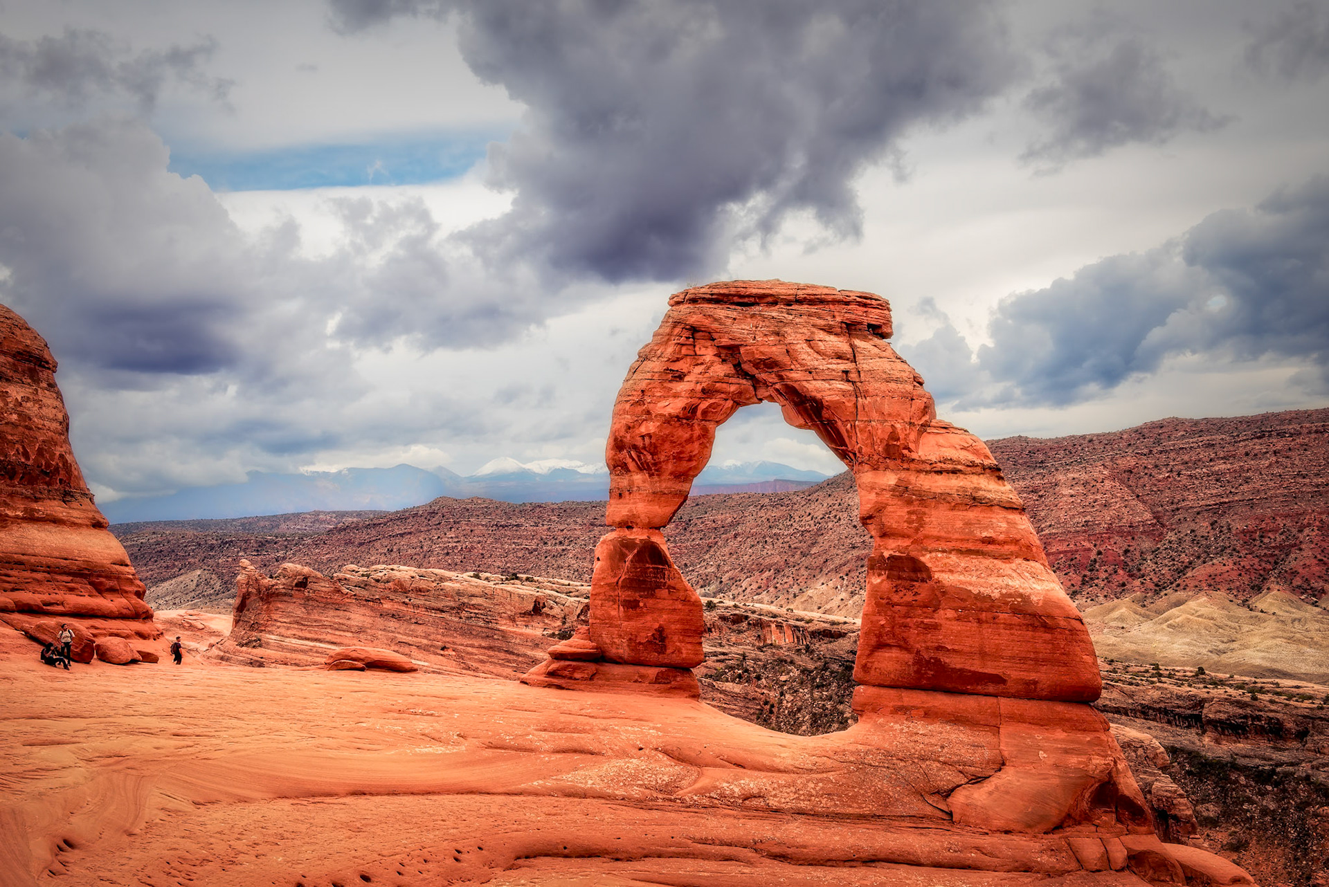 Storm Brews over Delicate Arch