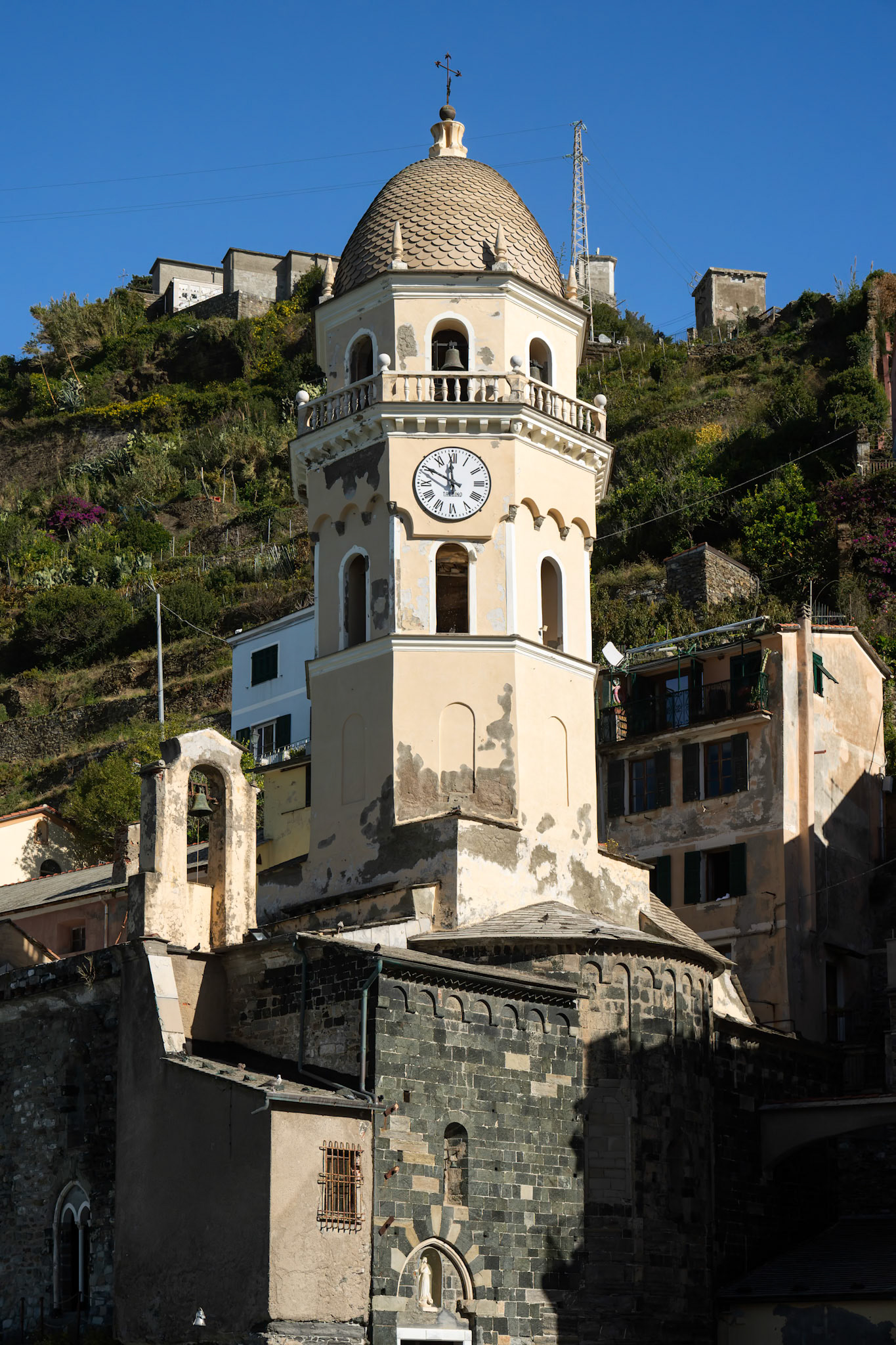 Old Church Bell Tower on Cinque Terre