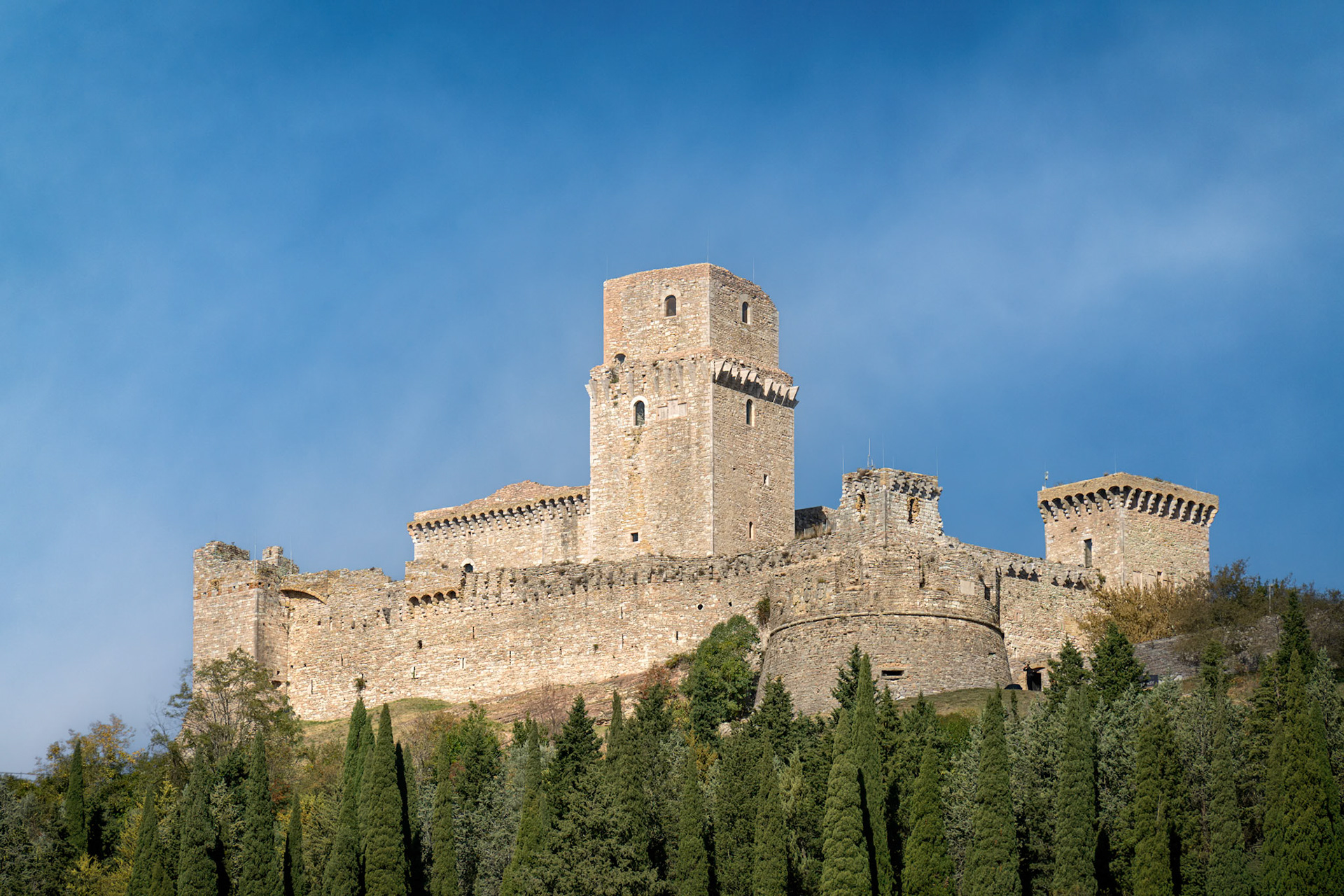Mid Evil Casle in the town of Assisi