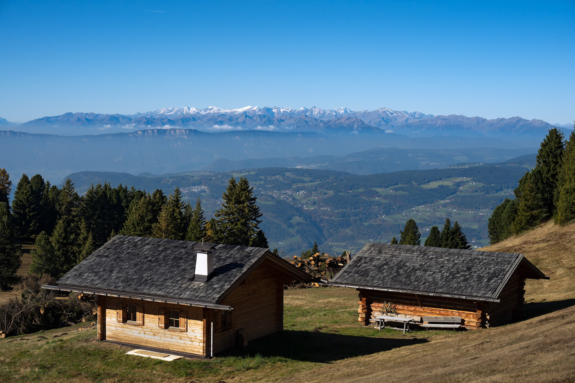 Snowy Peaks of the Dolomites