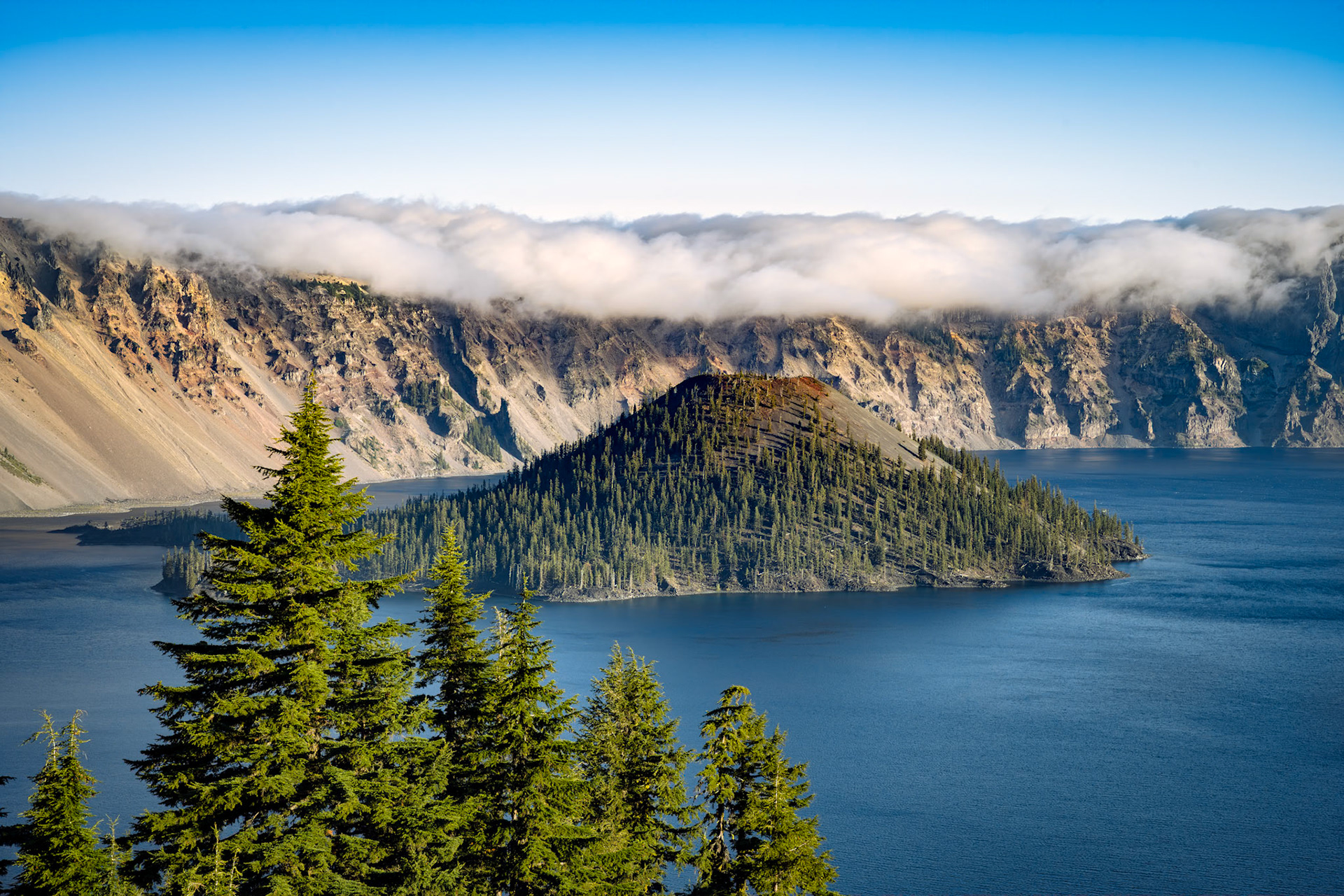 Morning Fog Crater Lake