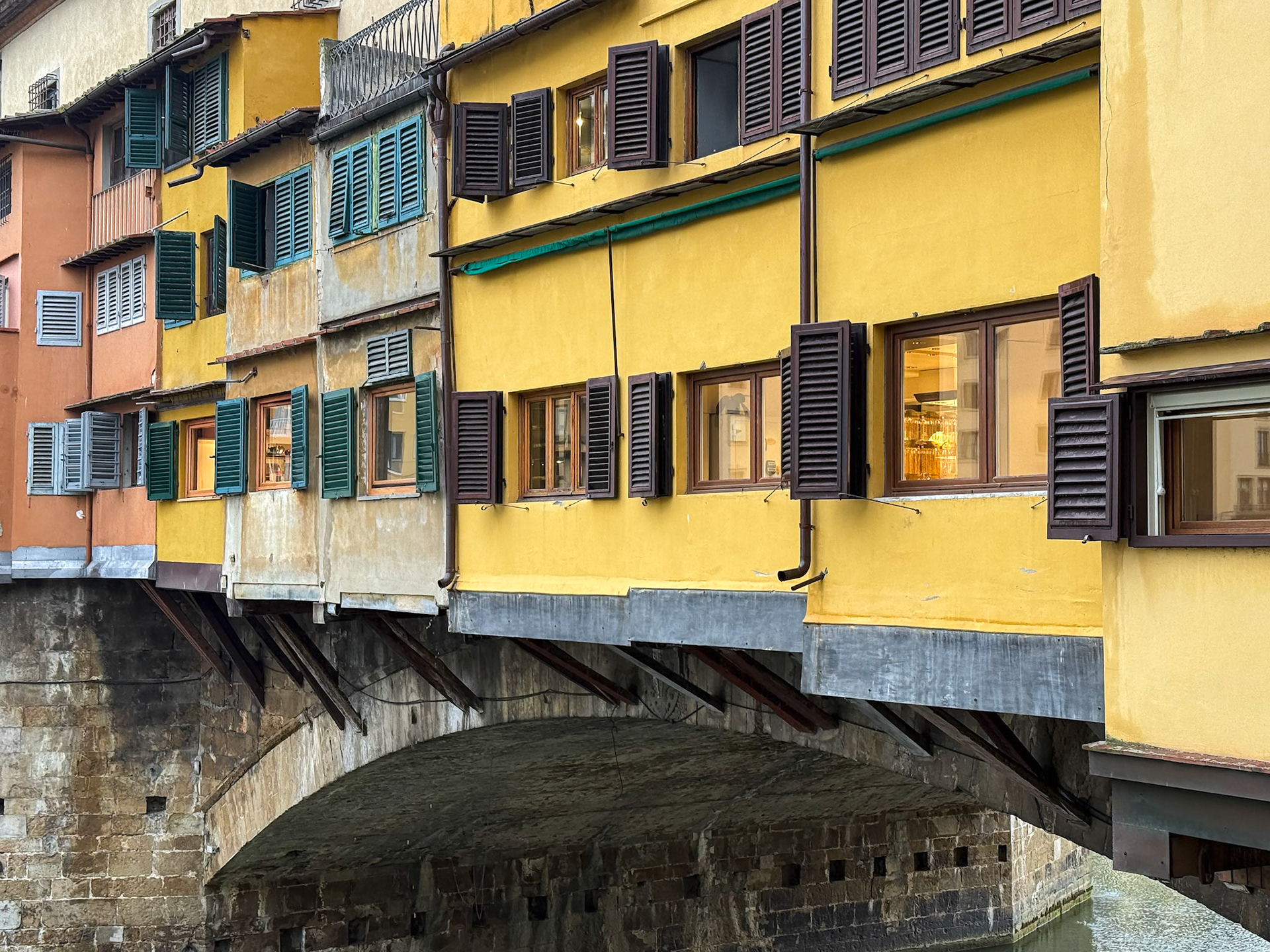 The Ponte Vecchio Bridge in Florence, Italy Cir. 1345