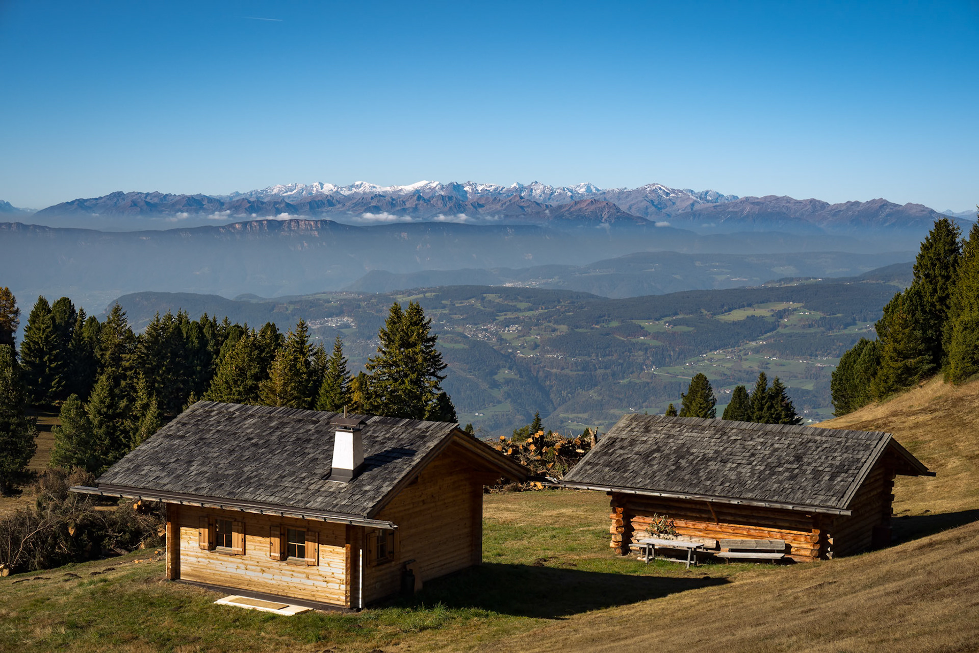 Snowy Peaks of the Dolomites