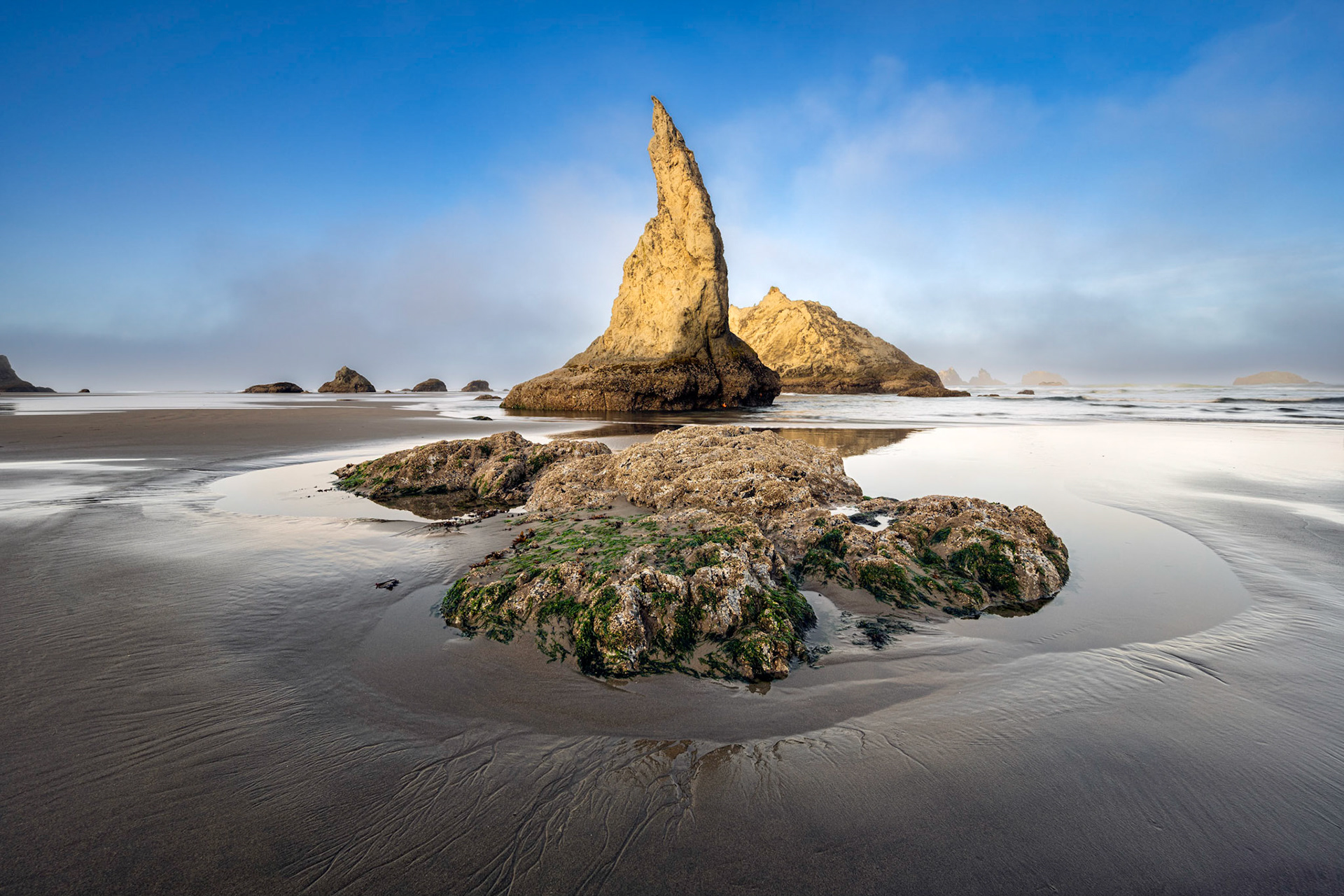 Morning light paints the Wizards Hat