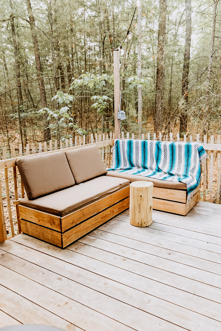 Private deck seating