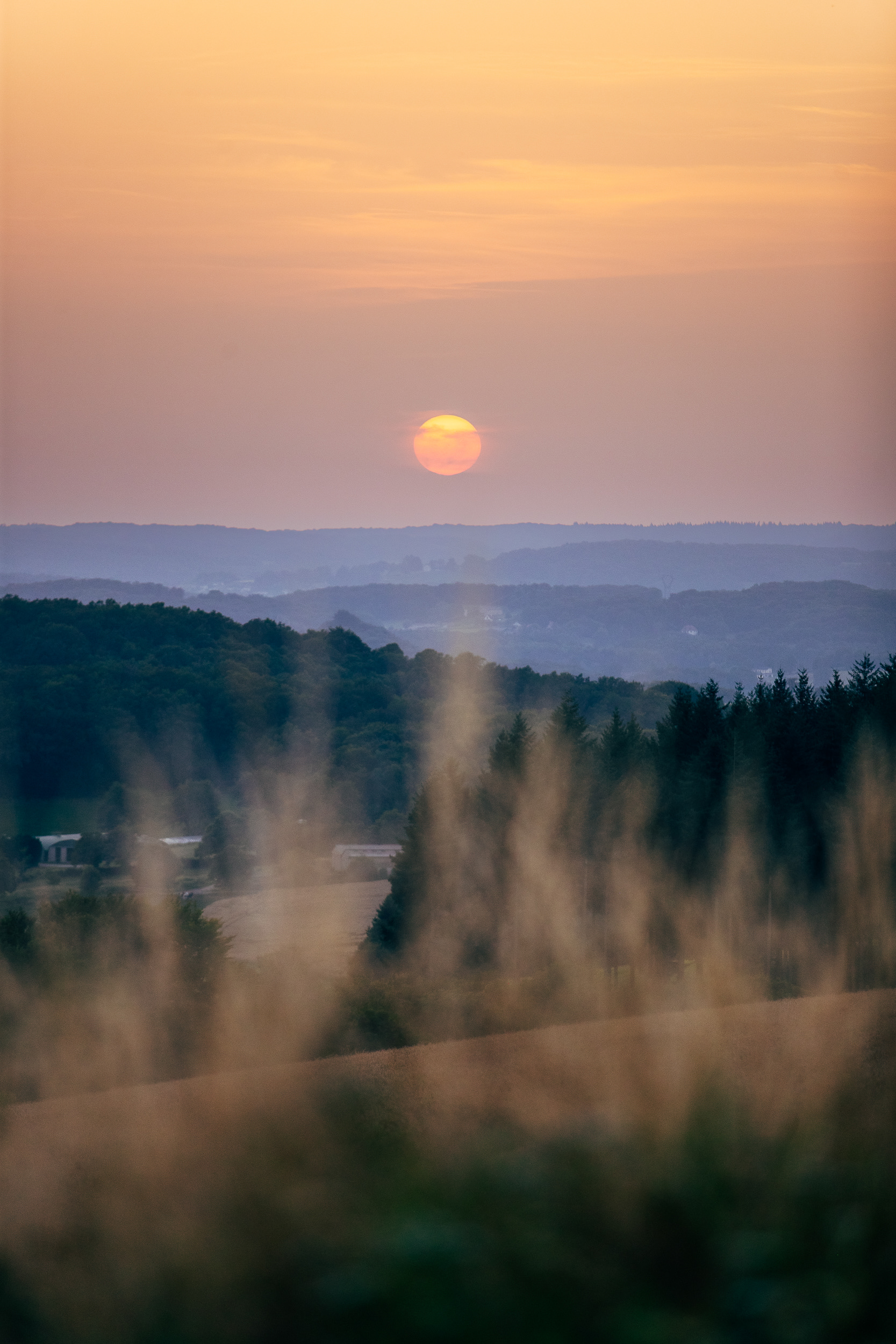 Coucher de soleil dans le Cantal - 2024