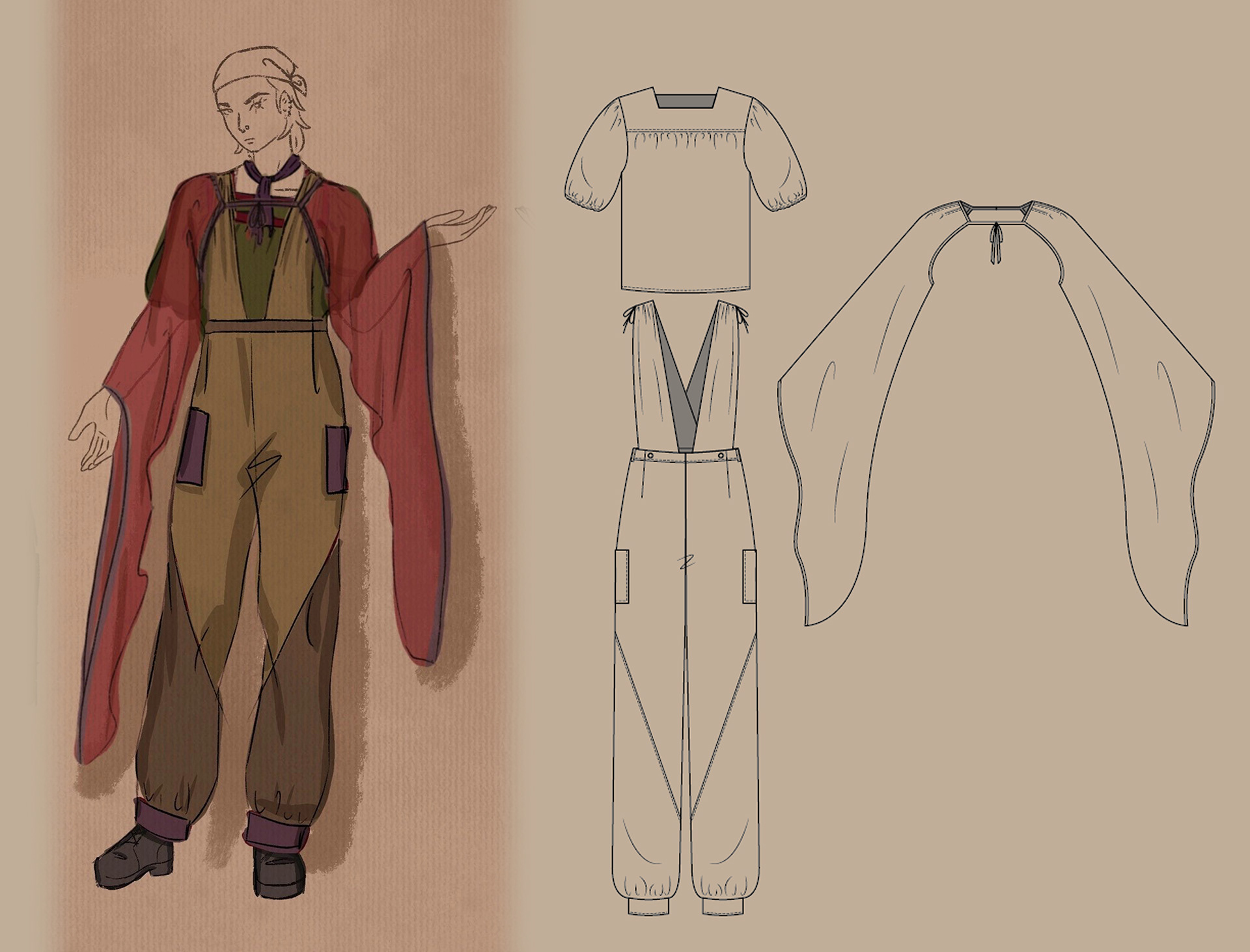 look 3 technical flats