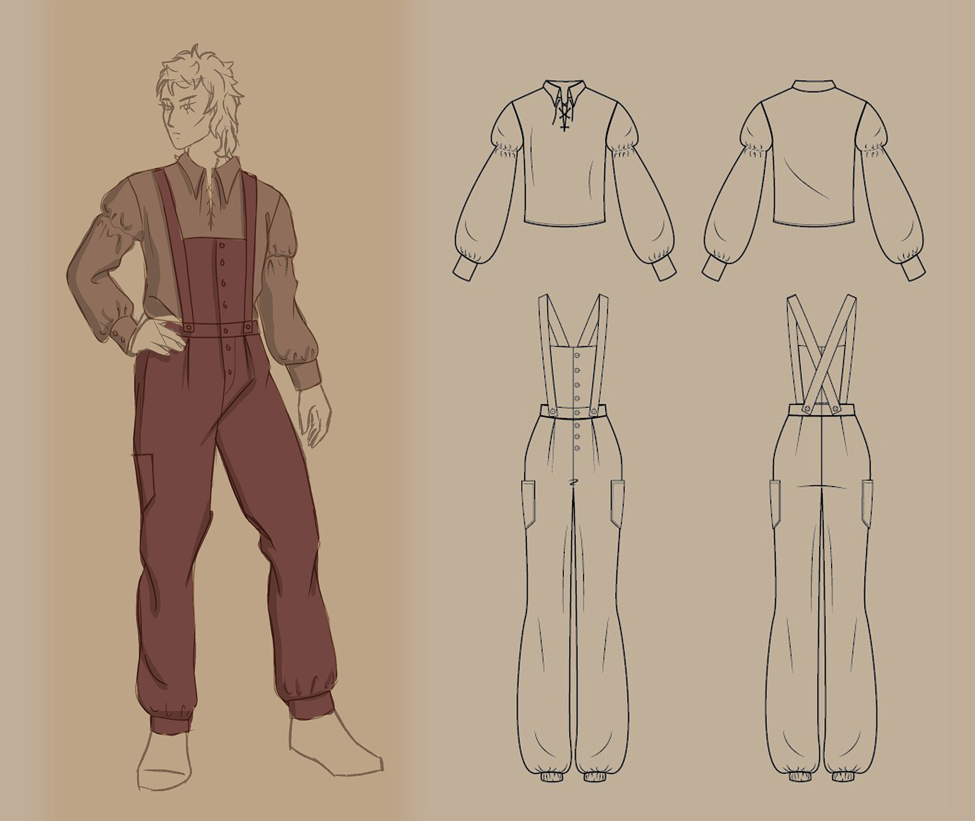 Look 3 technical flats