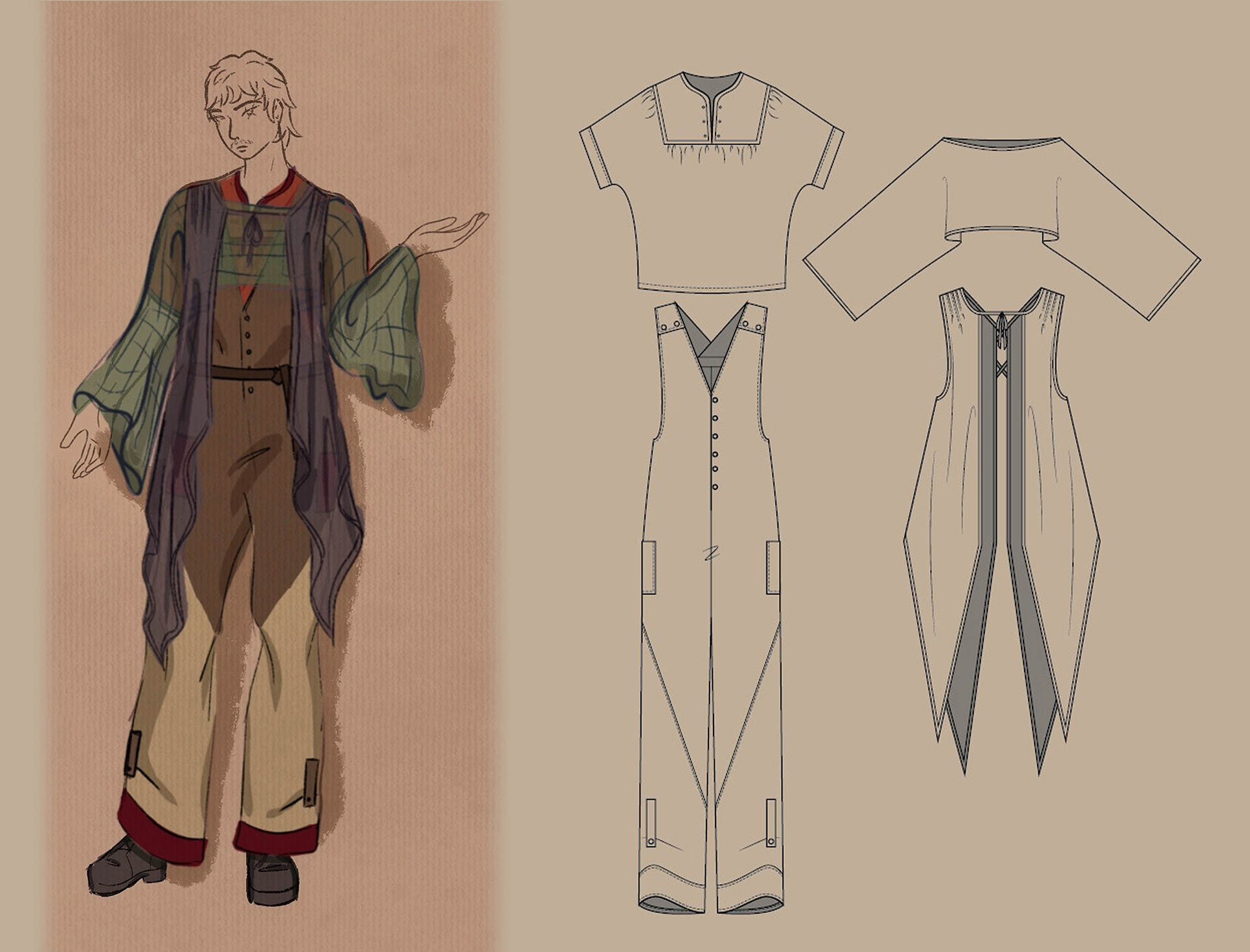 Look 1 technical flats