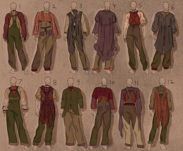 Design ideation - twelve looks back sketches