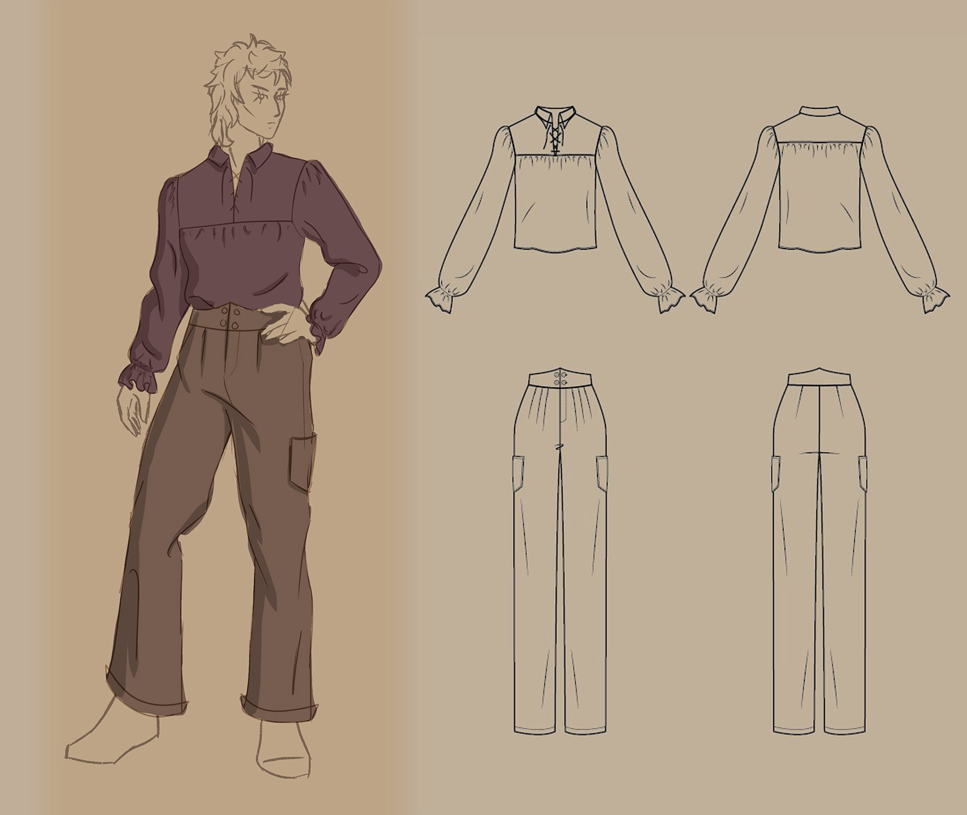 Look 2 technical flats