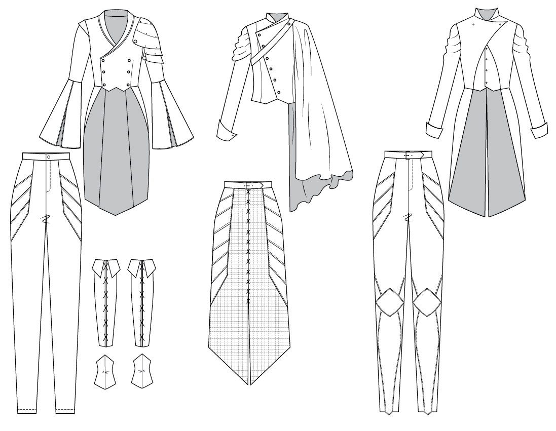 Collection technical flats