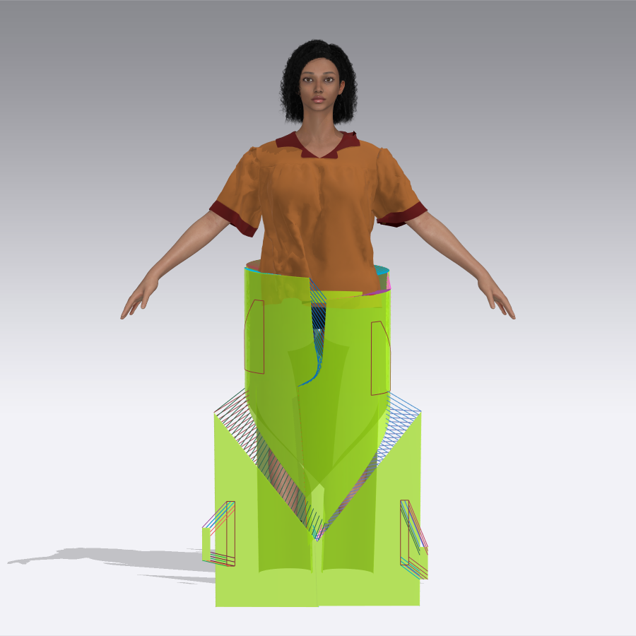 Fitting simulation in CLO 3D