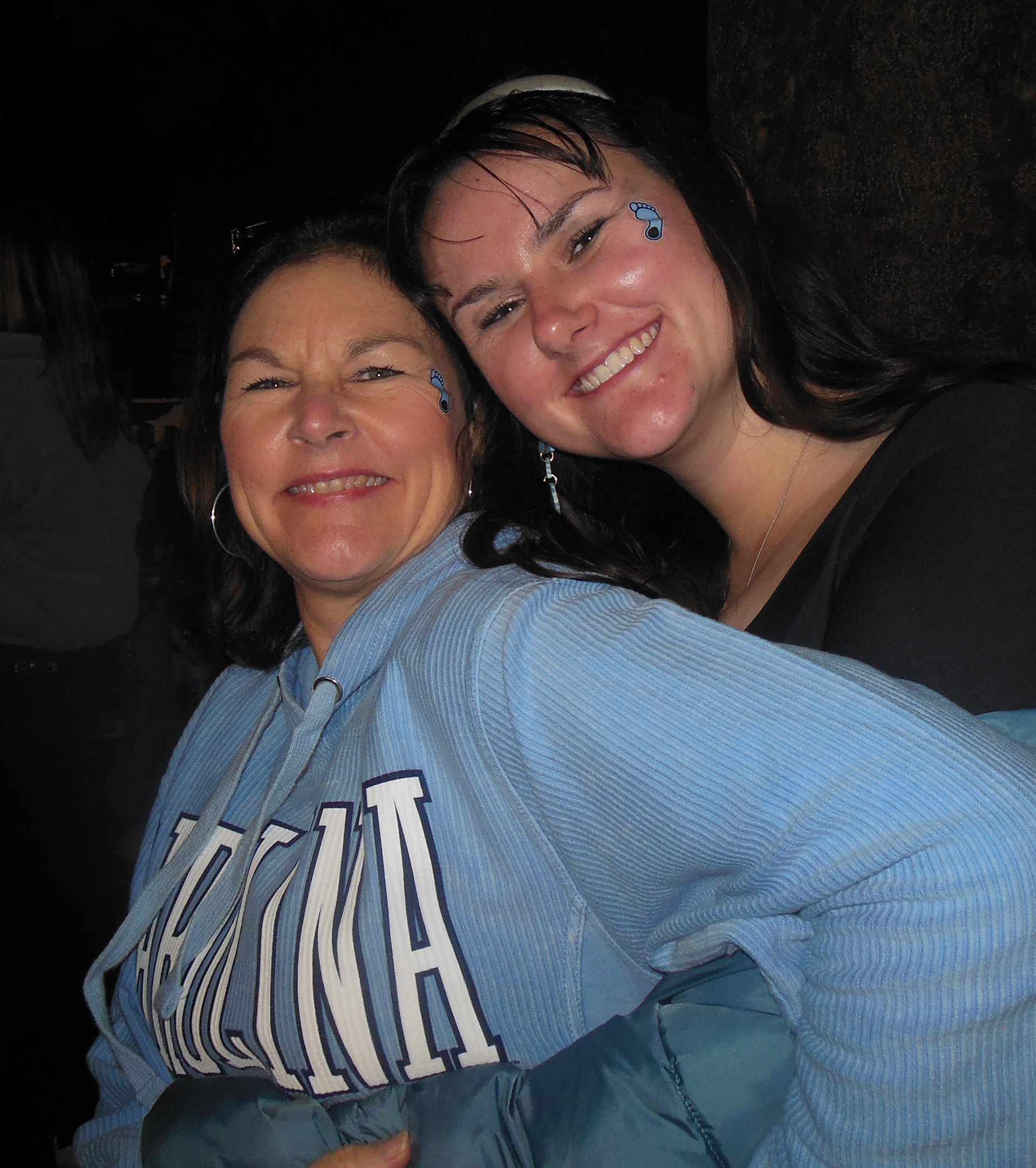 my mom and I soaking up what's left of my time at UNC
