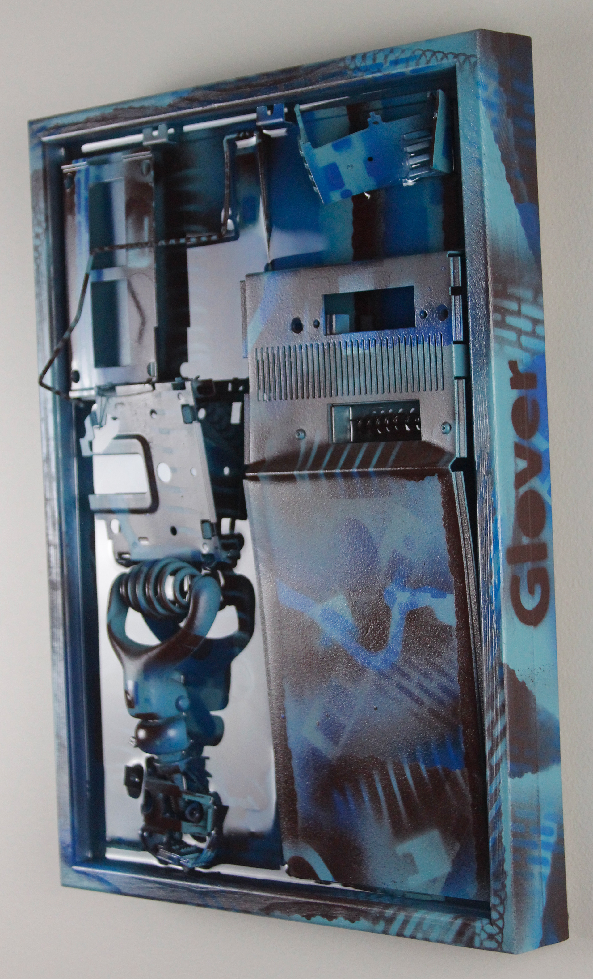 Cyanotype Fossil $1200 (H:16” x W:12” x D:3”)