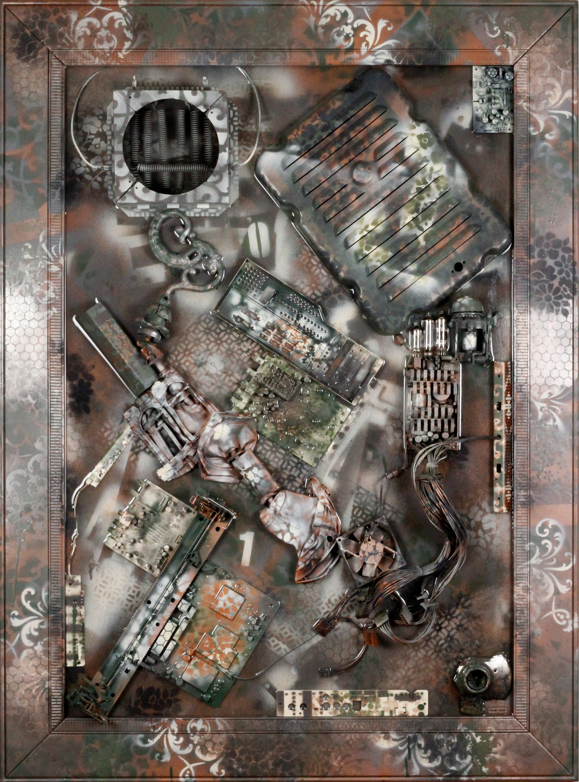 Machine learning in the garden of our disconnect. $9,900 (H:46” x W:34.125” x D:4”)