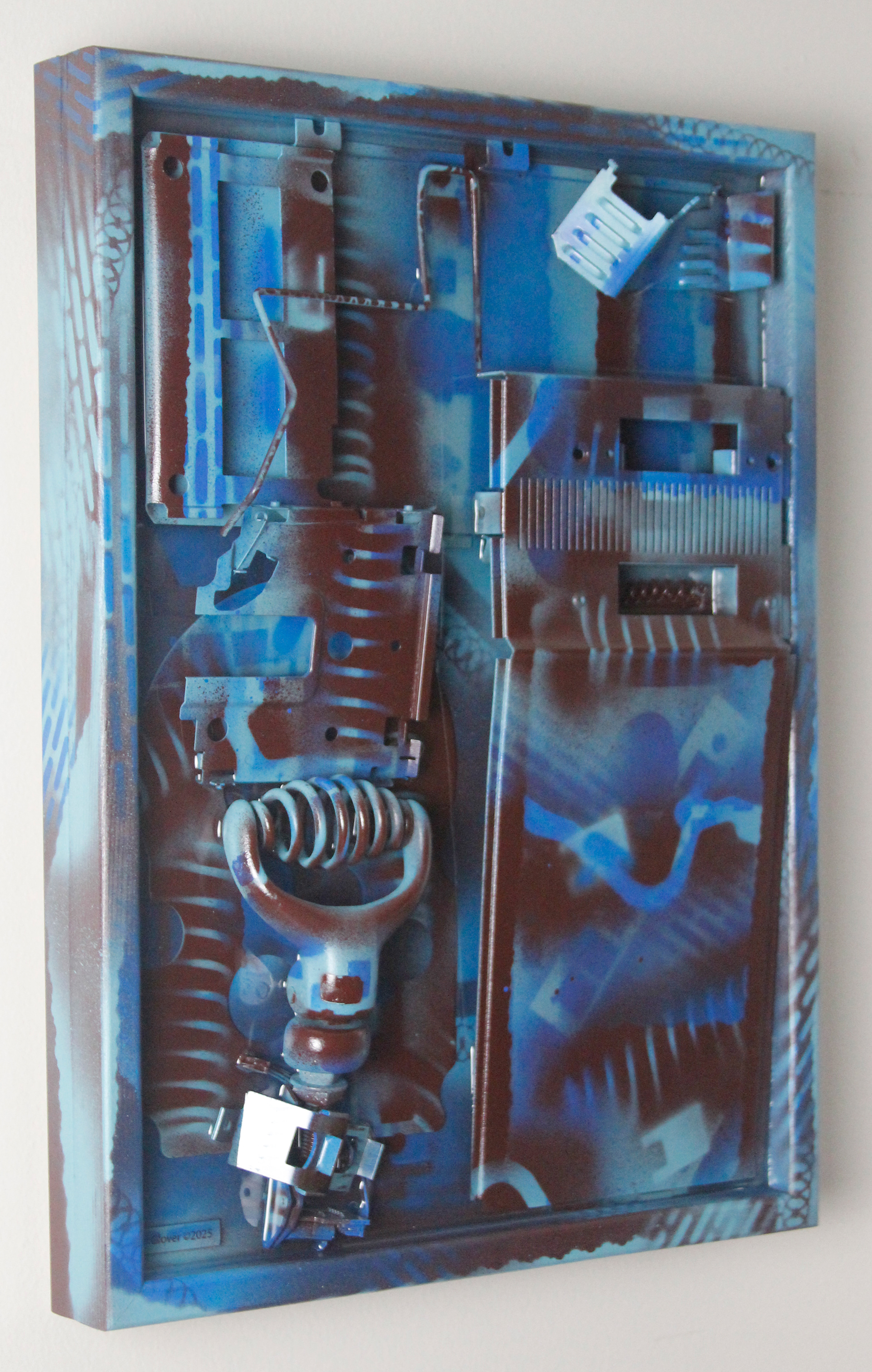 Cyanotype Fossil $1200 (H:16” x W:12” x D:3”)