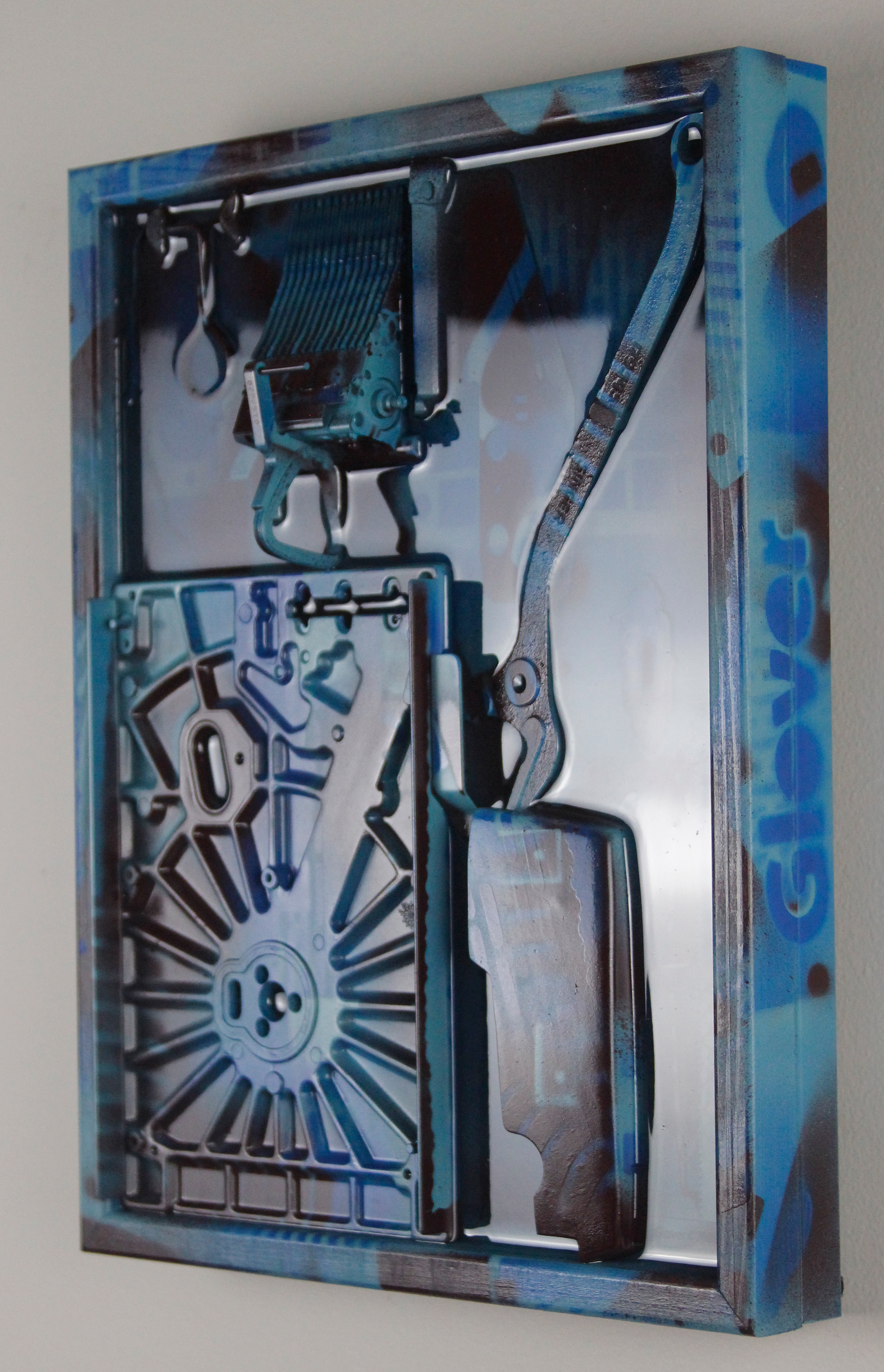 Cyanotype Remnant $990 (H:14” x W:11” x D:2.75”)