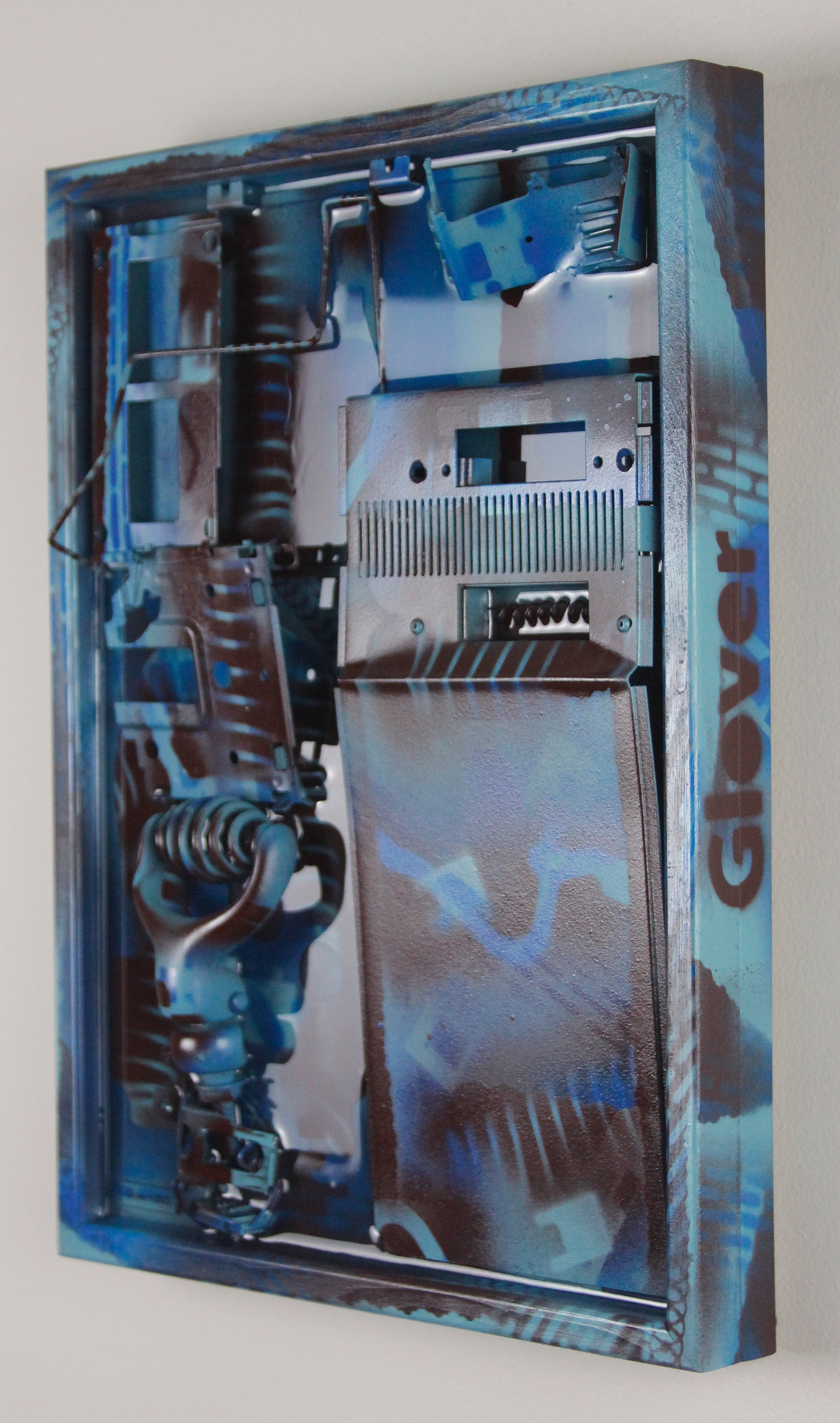 Cyanotype Fossil $1200 (H:16” x W:12” x D:3”)