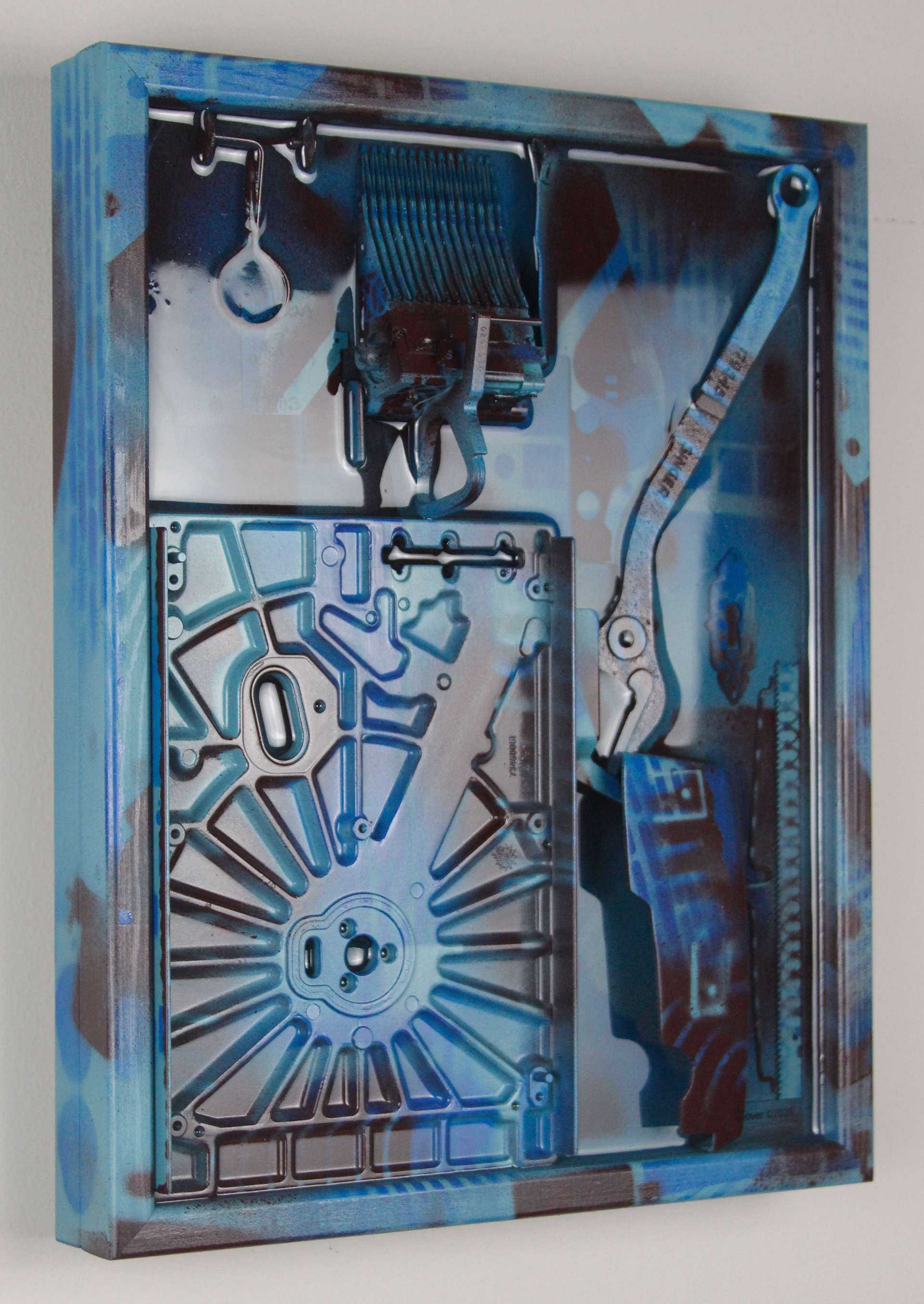 Cyanotype Remnant $990 (H:14” x W:11” x D:2.75”)