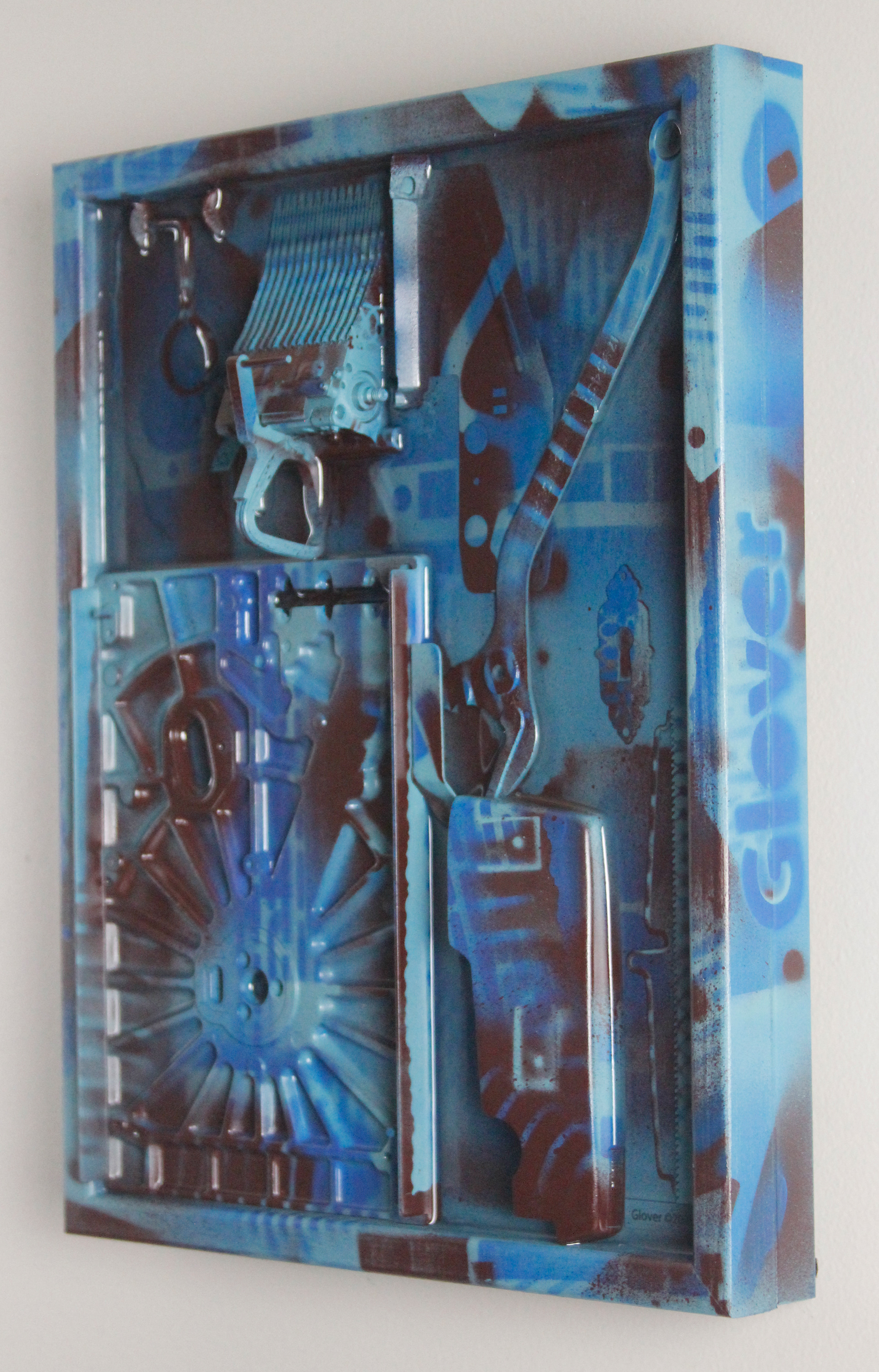 Cyanotype Remnant $990 (H:14” x W:11” x D:2.75”)