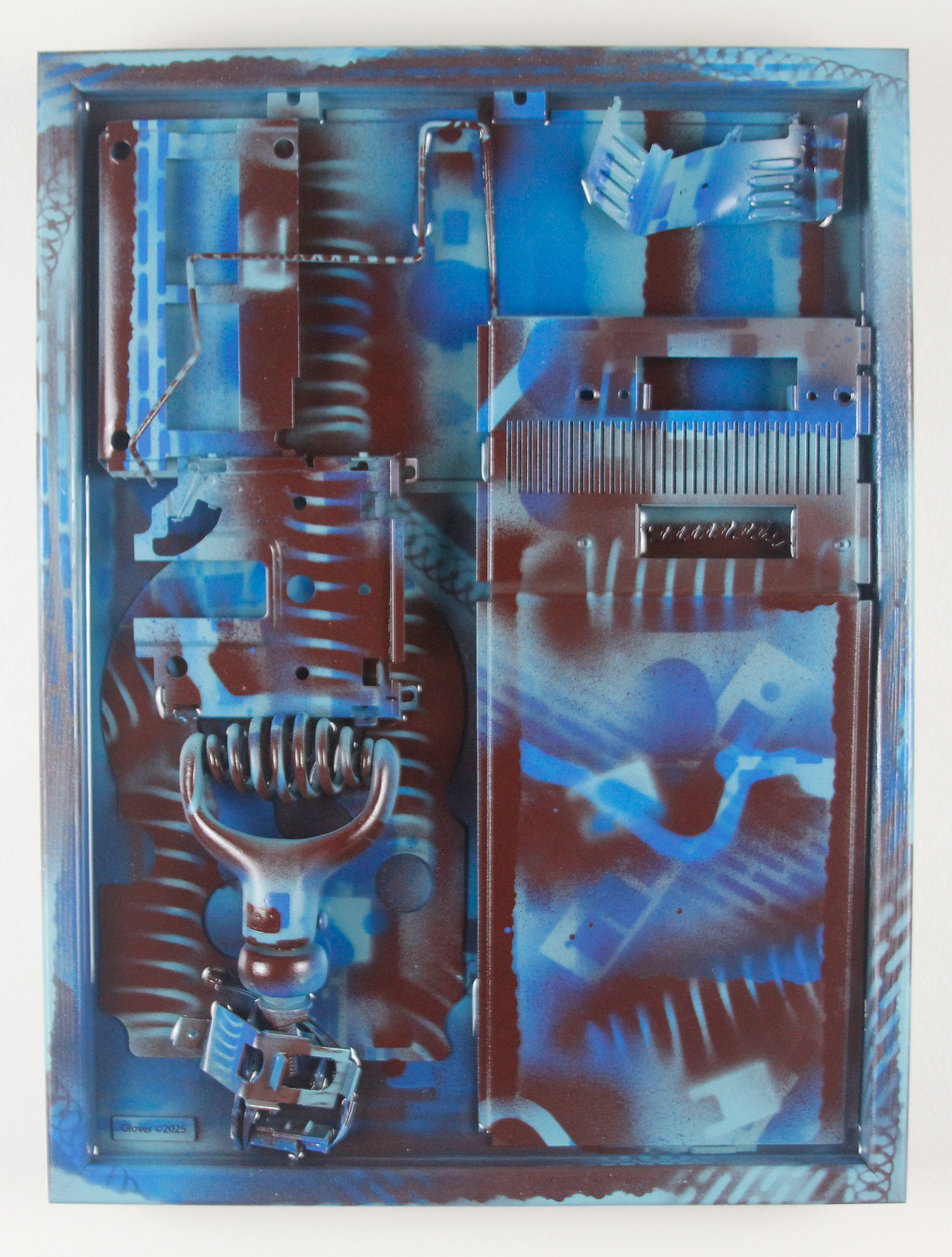 Cyanotype Fossil $1200 (H:16” x W:12” x D:3”)