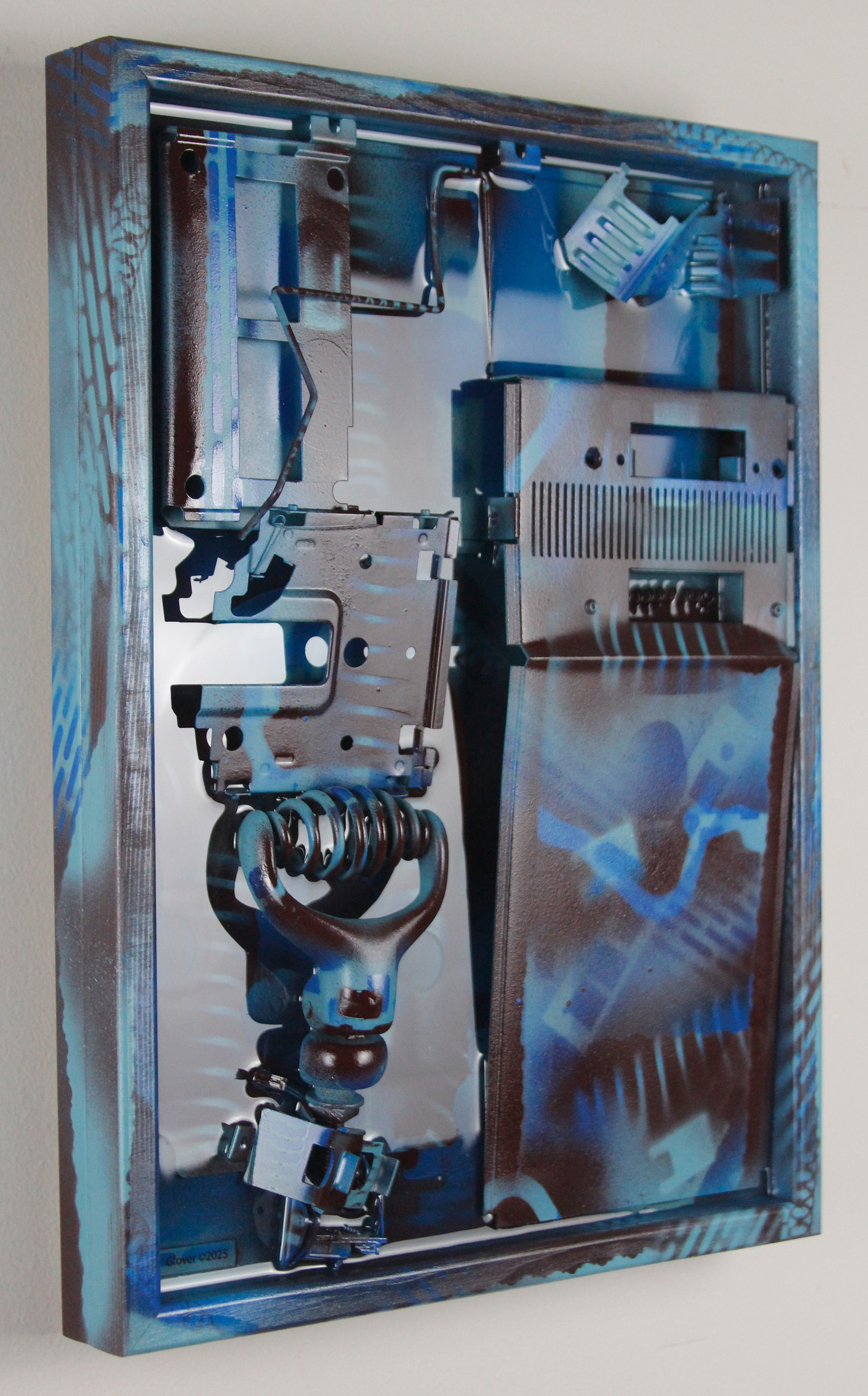 Cyanotype Fossil $1200 (H:16” x W:12” x D:3”)