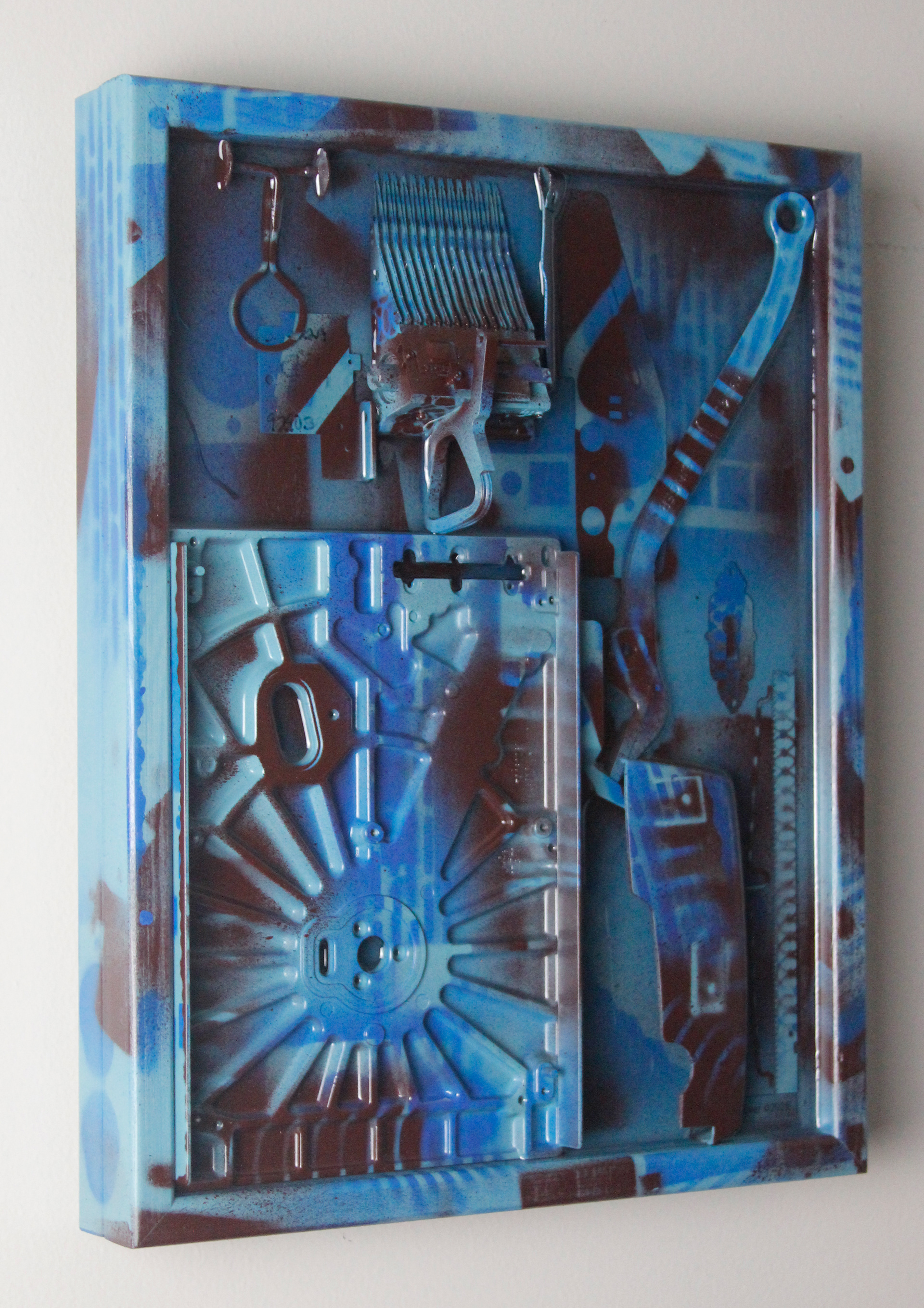 Cyanotype Remnant $990 (H:14” x W:11” x D:2.75”)