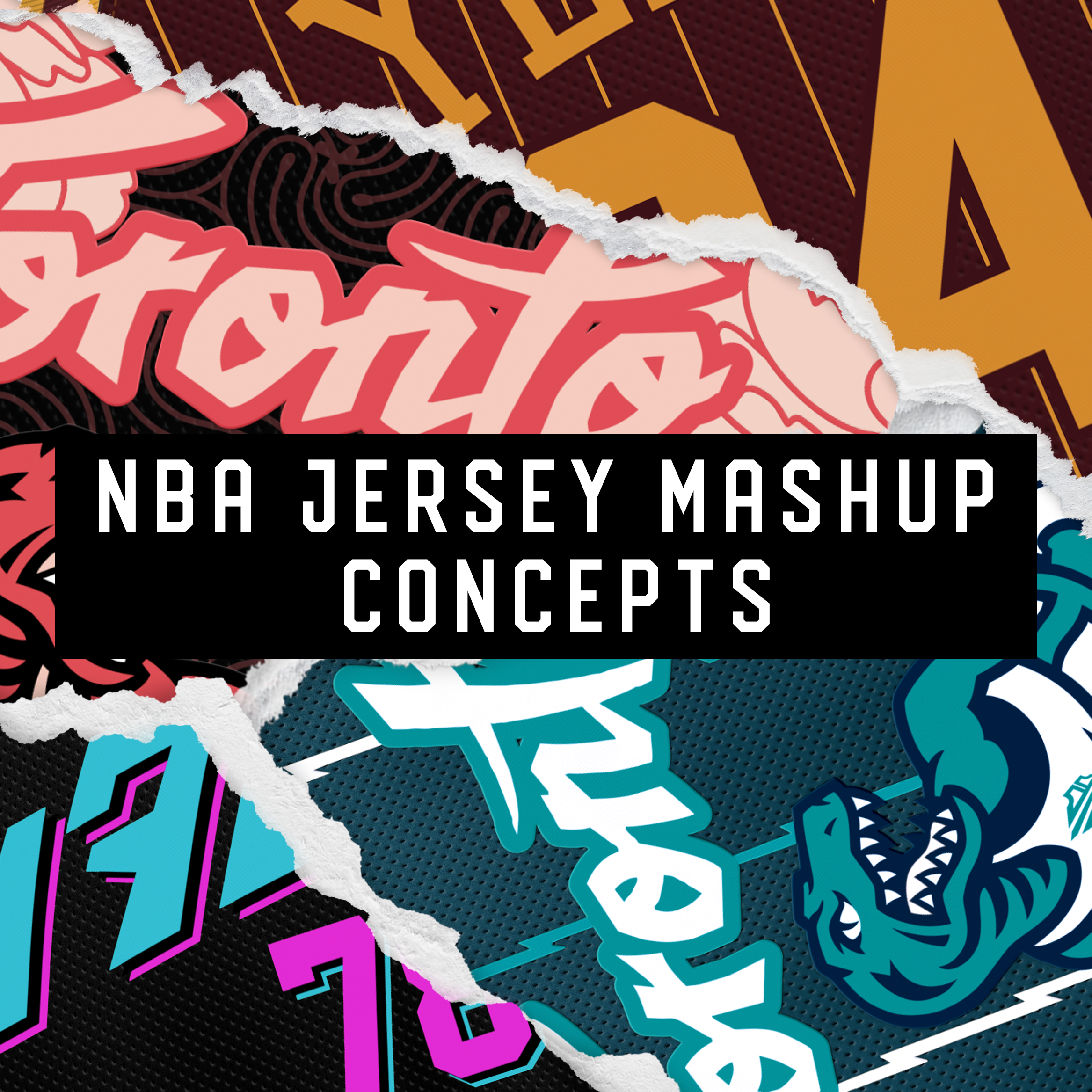 Drewface. A Curly Moustache'd Designer - NBA Jersey Mashup Concepts