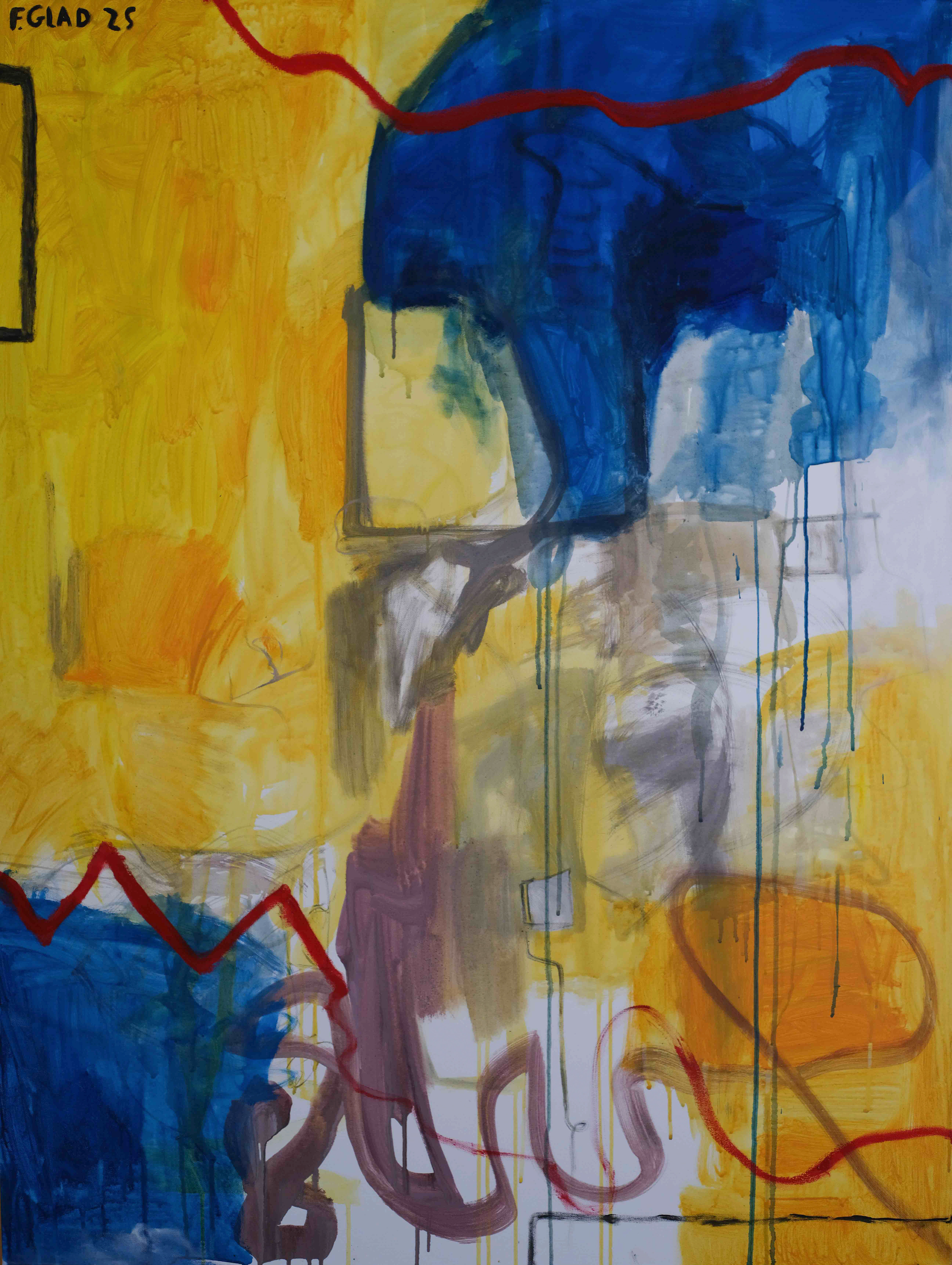 Acrylic painting “Painting from Dream” by Fiann Redd, 2025