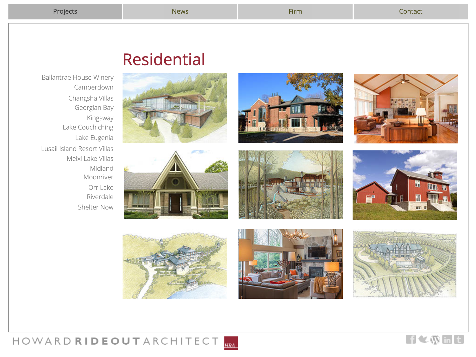 Residential landing page