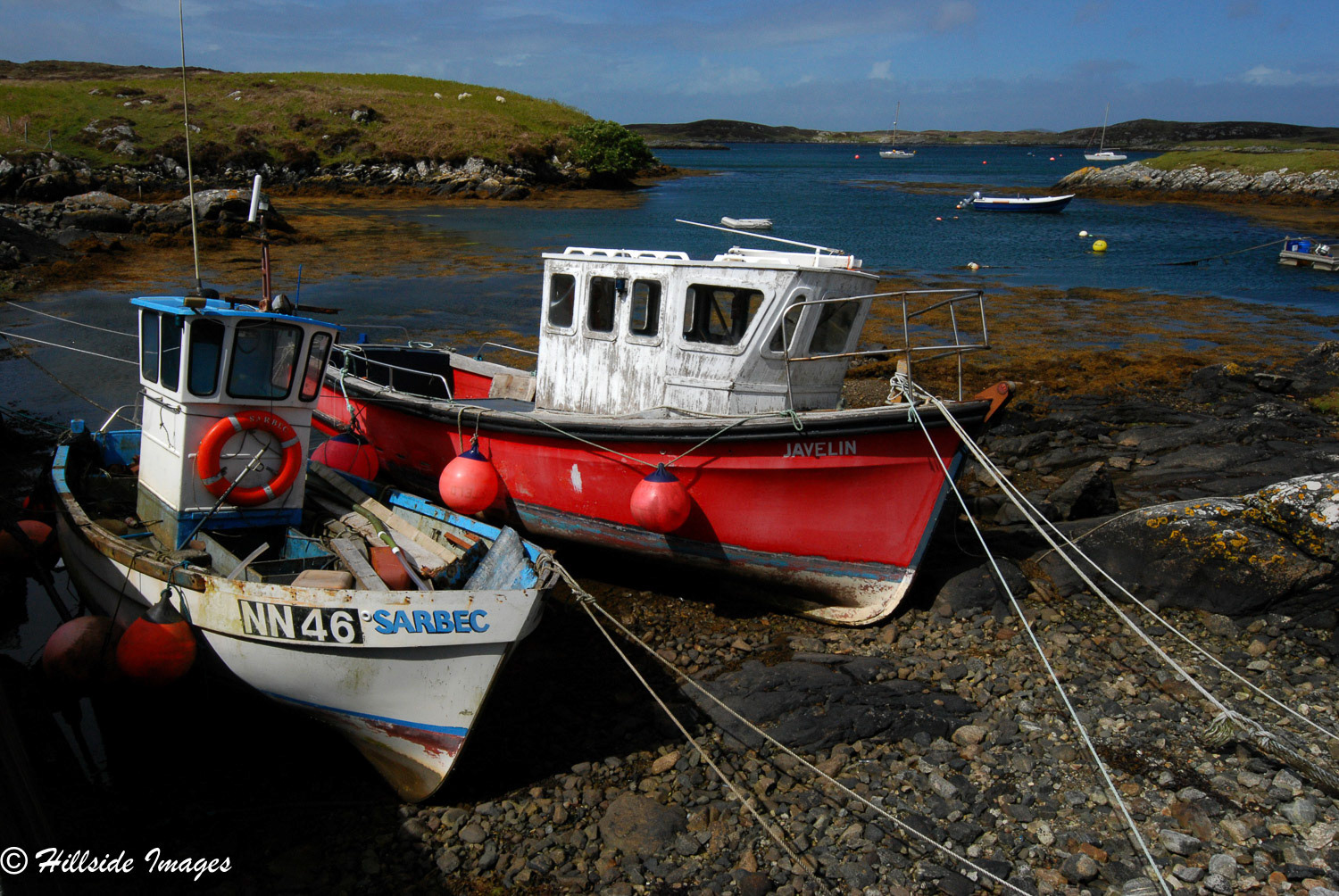 Boats at Sandwick South Uist