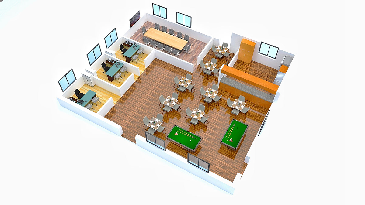 Mehedi Hasan Fahim - Isometric Interior Design