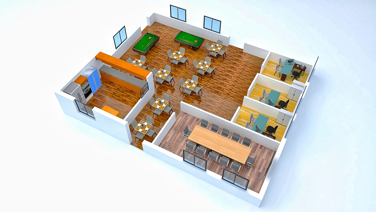 Mehedi Hasan Fahim - Isometric Interior Design