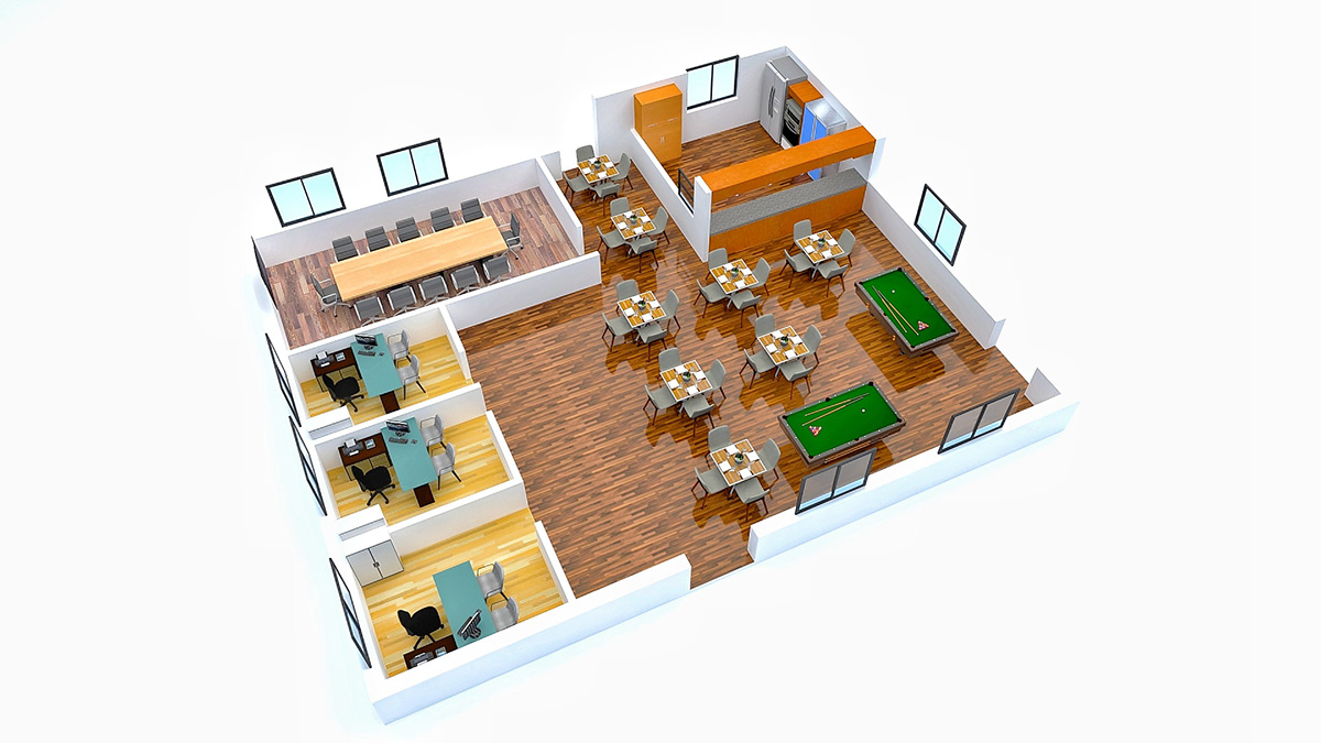 Mehedi Hasan Fahim - Isometric Interior Design