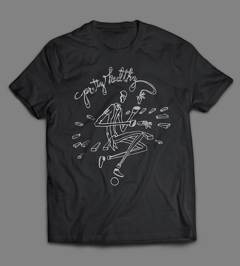 This is a T-shirt design that I illustrated for my band, Pretty Healthy
