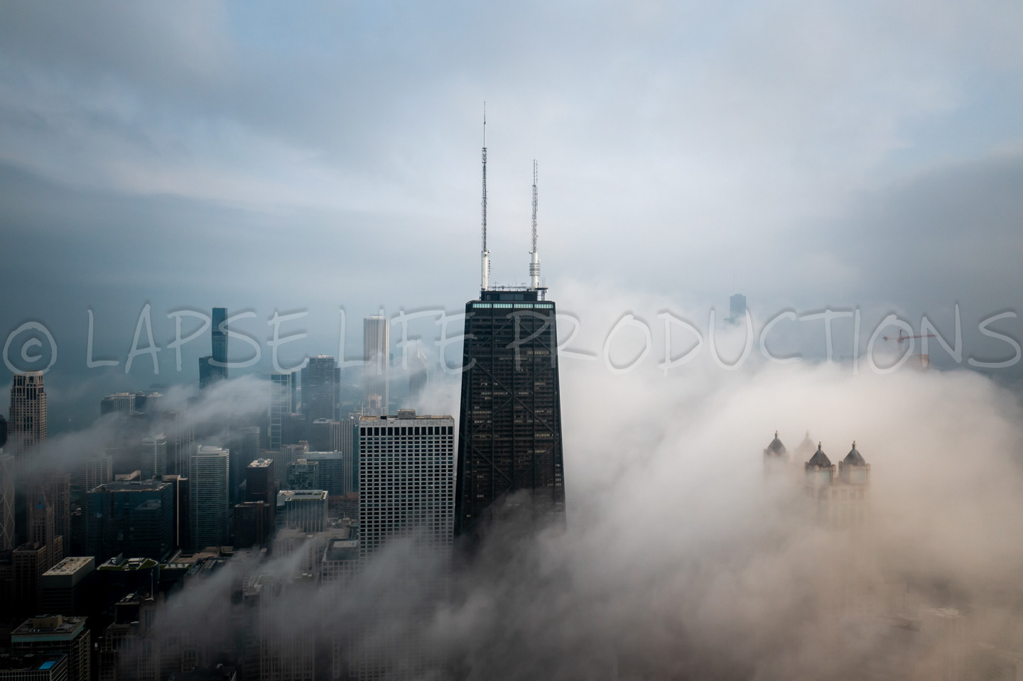 Chicago Fog Aerial