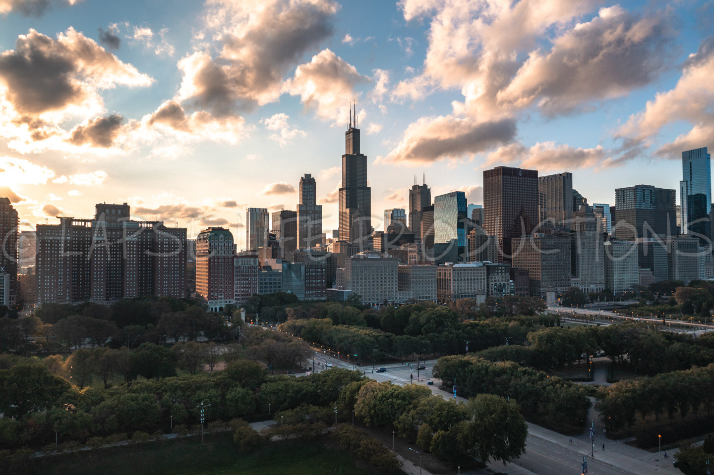 Chicago Skyline Aerial