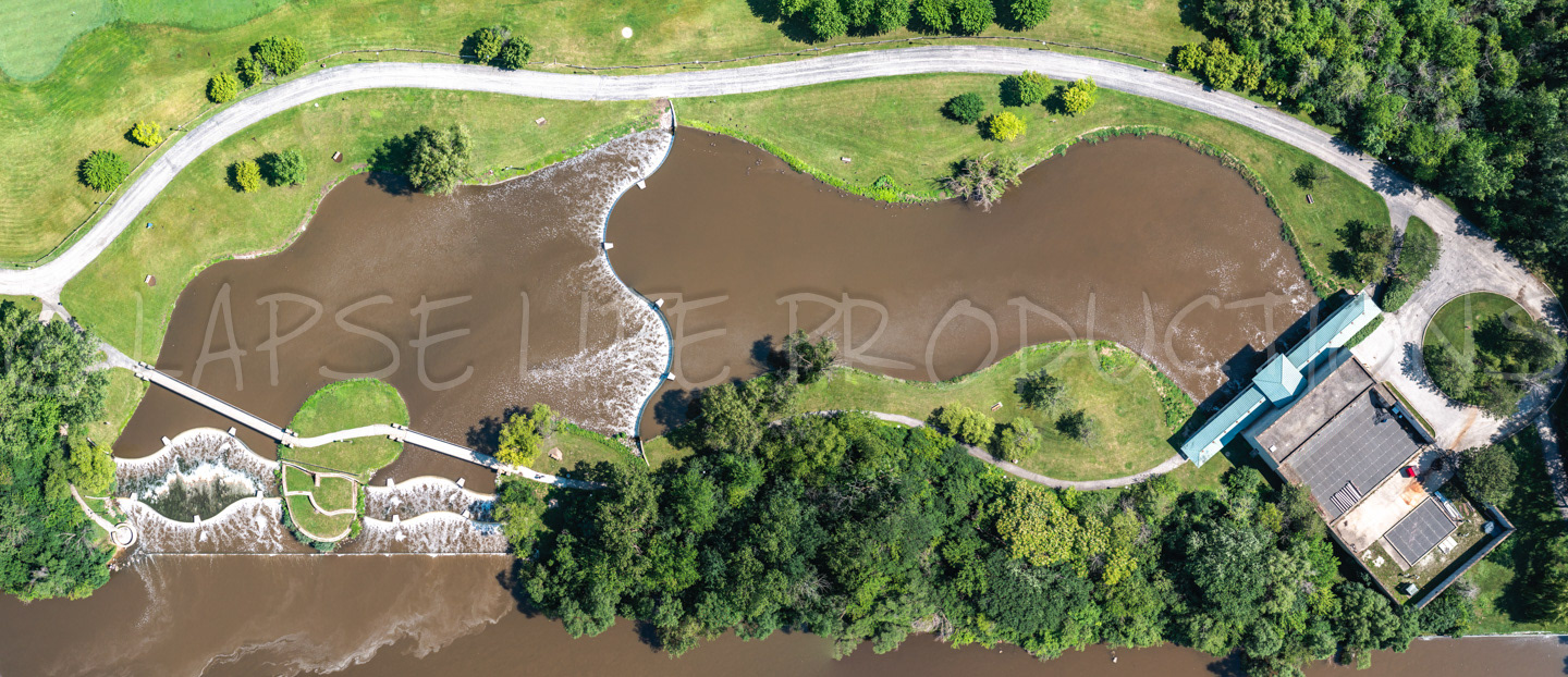 Worth Waterfall Park Aerial