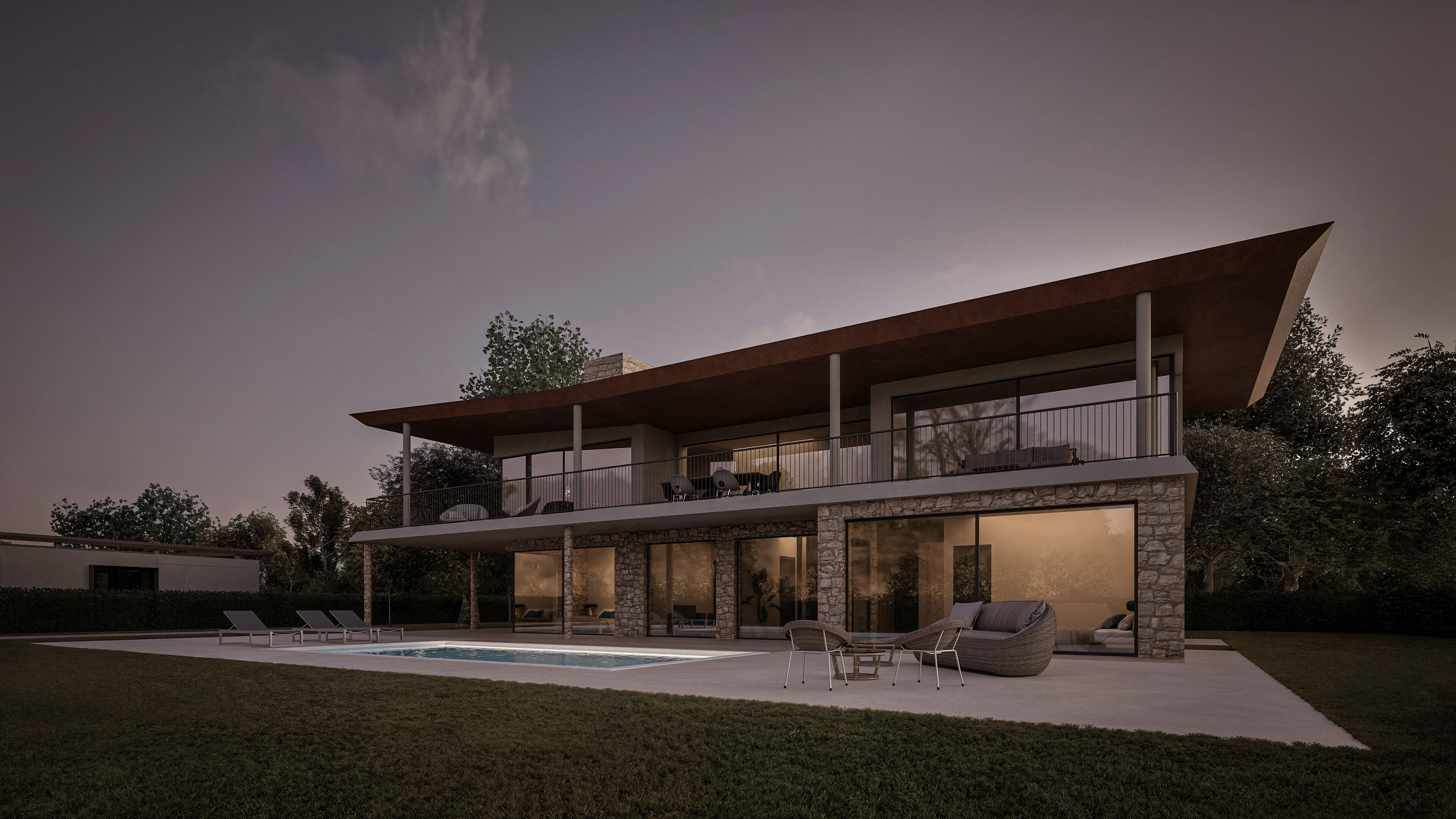 Rendering for Piersolieri Architecture. Garda (IT)