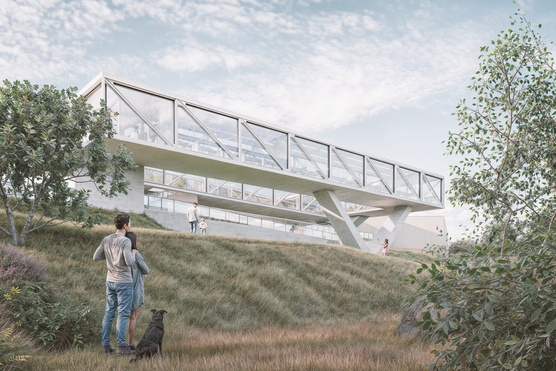 Personal project - A study hall in the park. Cagliari (IT)
