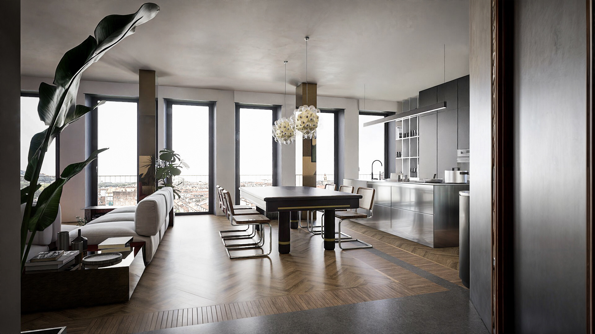 3D visualizations for Arch. Giulia Ceccarelli - Casa con vista. Torino (IT)