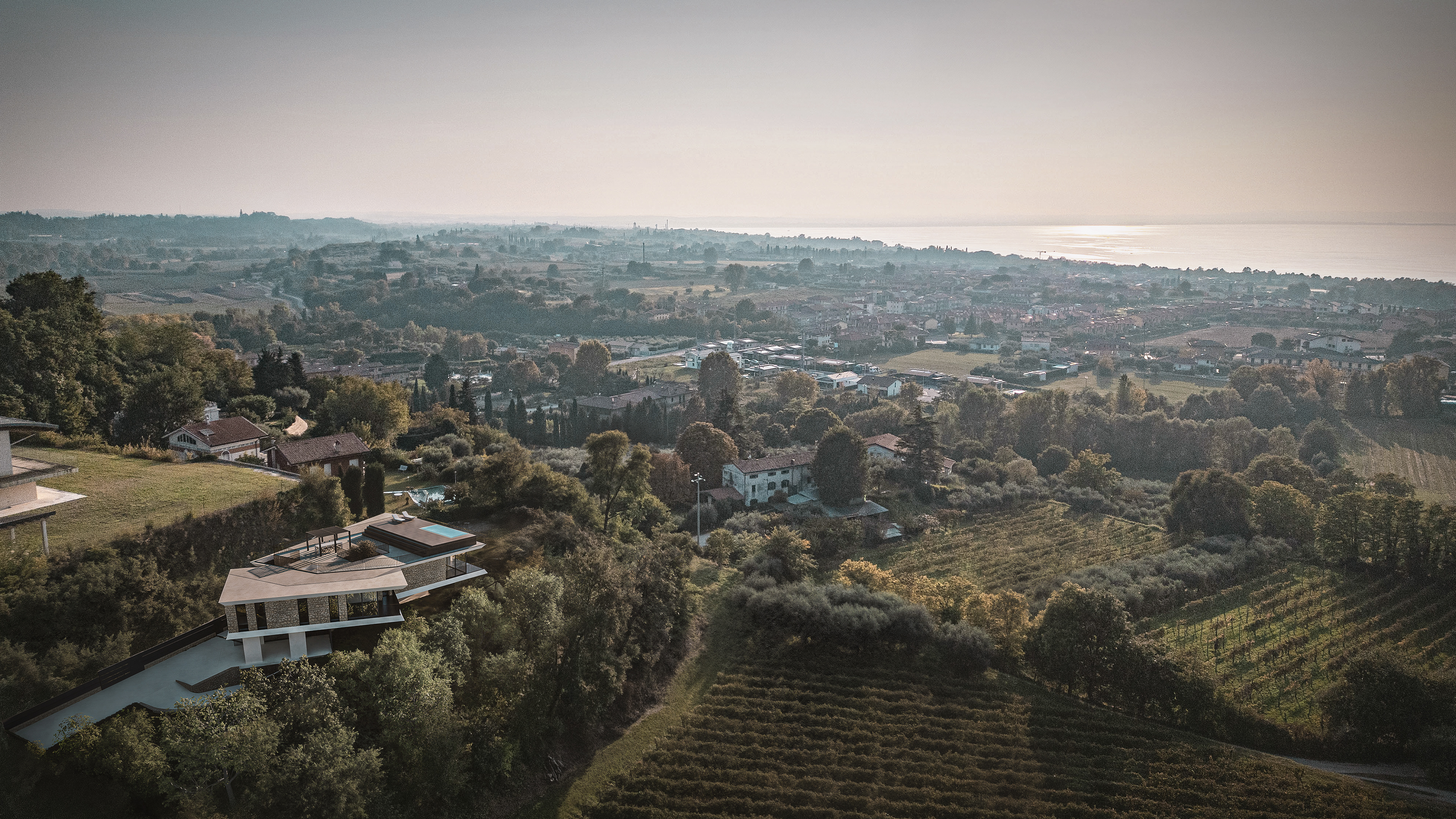 Photo-matched render for Piersolieri Architecture. Garda (IT)