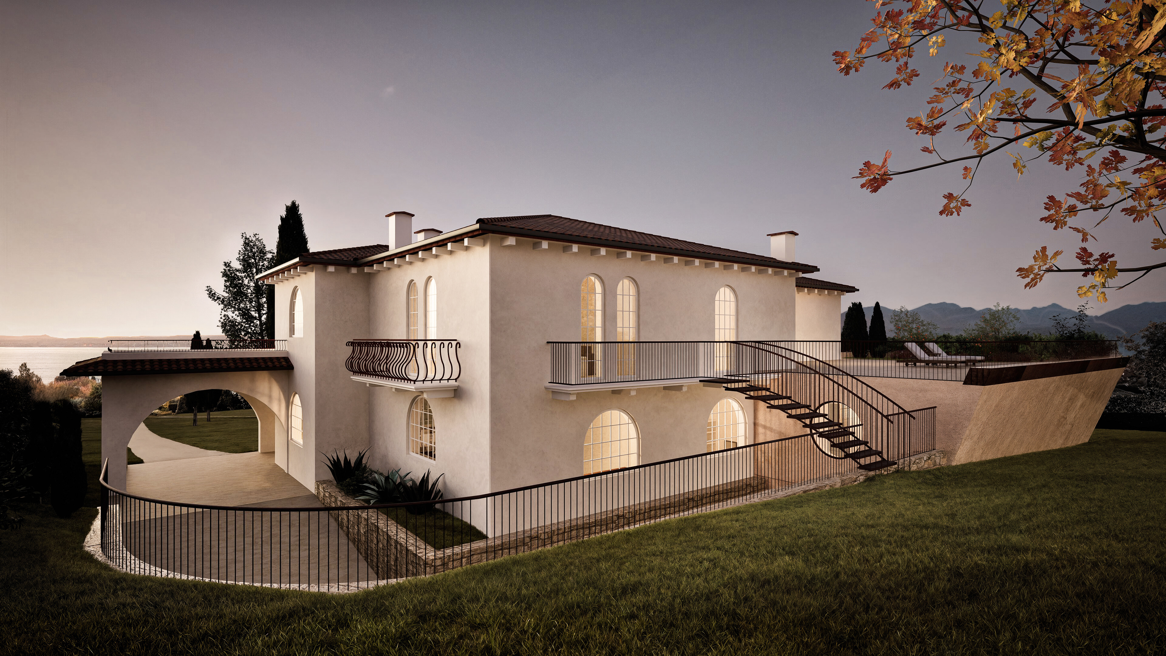 Rendering for Piersolieri Architecture. Garda (IT)