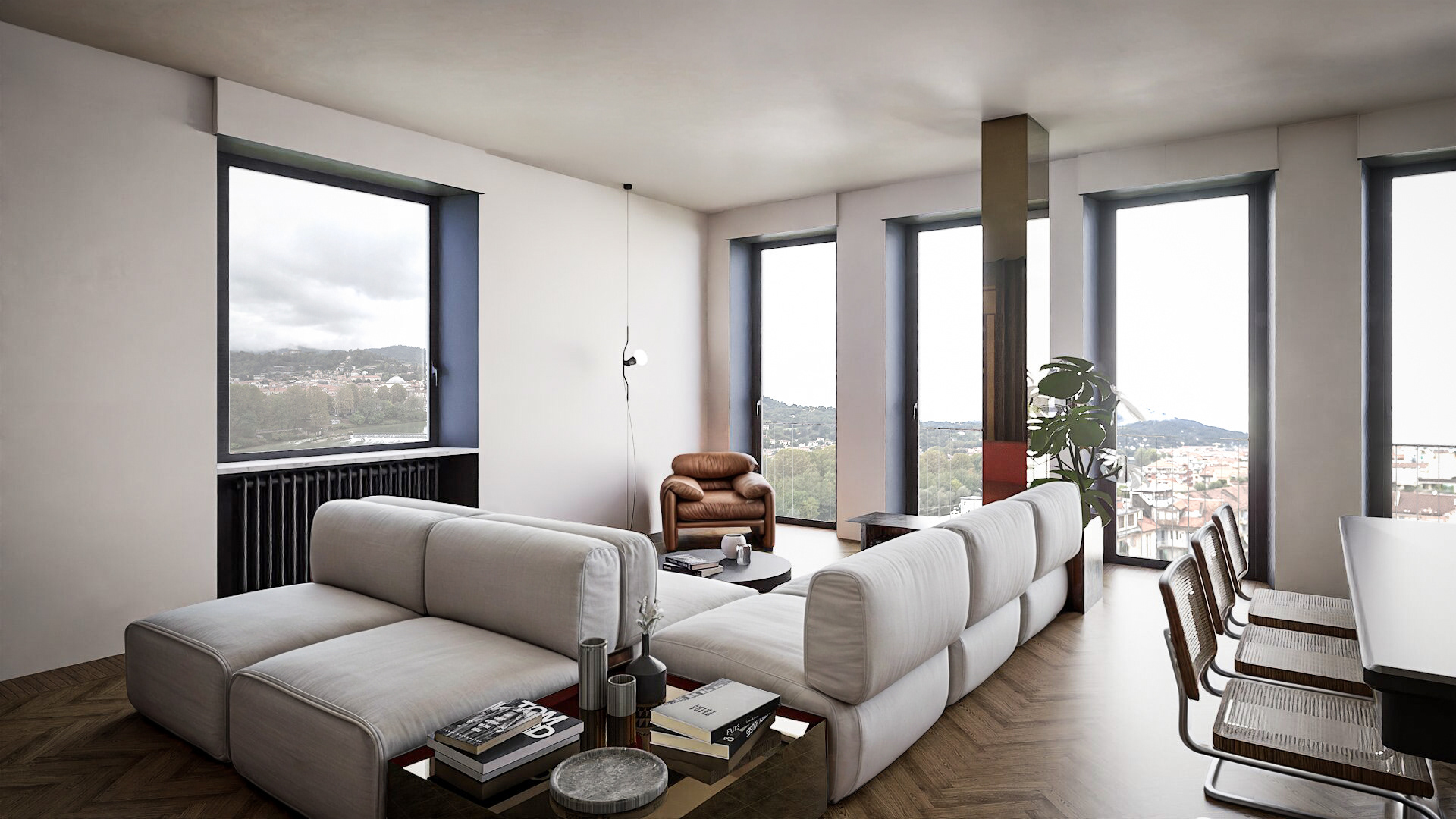 3D visualizations for Arch. Giulia Ceccarelli - Casa con vista. Torino (IT)